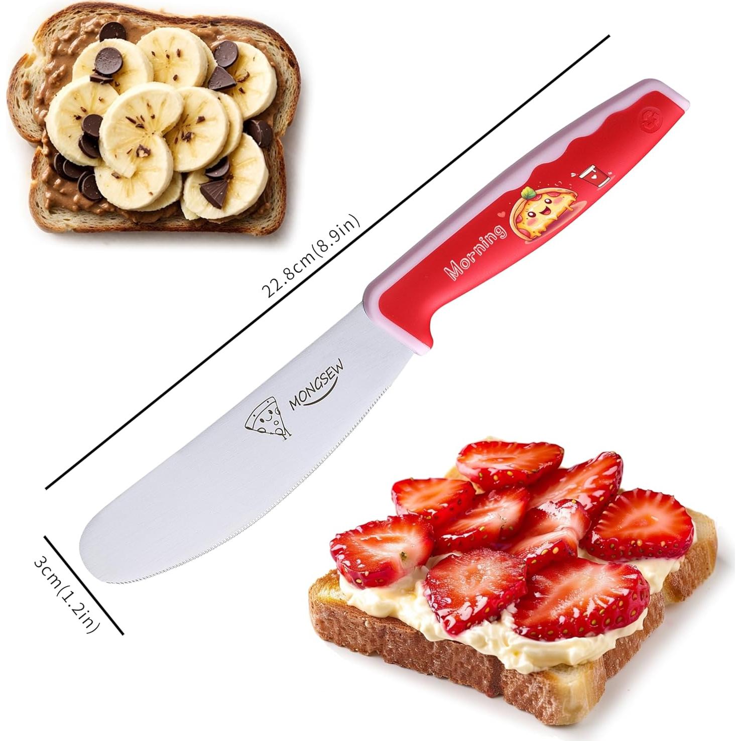 2 Espátulas de Mantequilla MONGSEW Acero Inoxidable 22.6 cm