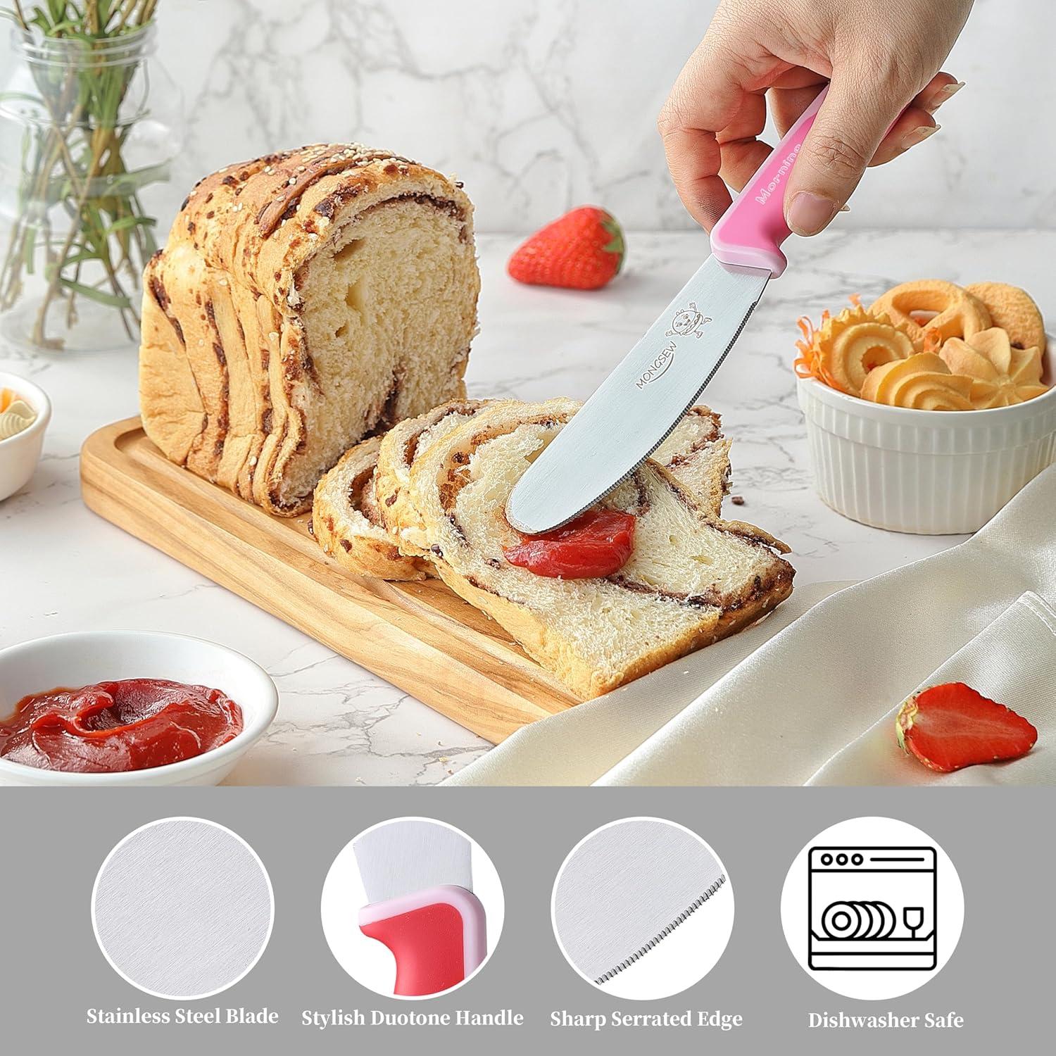 2 Espátulas de Mantequilla MONGSEW Acero Inoxidable 22.6 cm