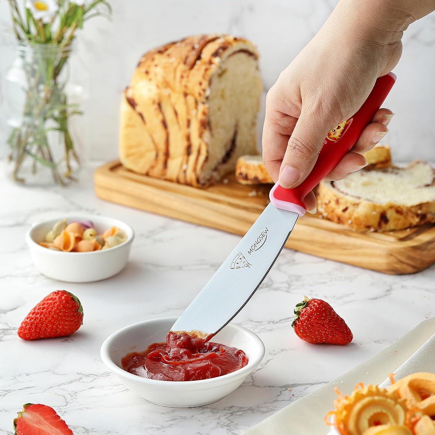 2 Espátulas de Mantequilla MONGSEW Acero Inoxidable 22.6 cm