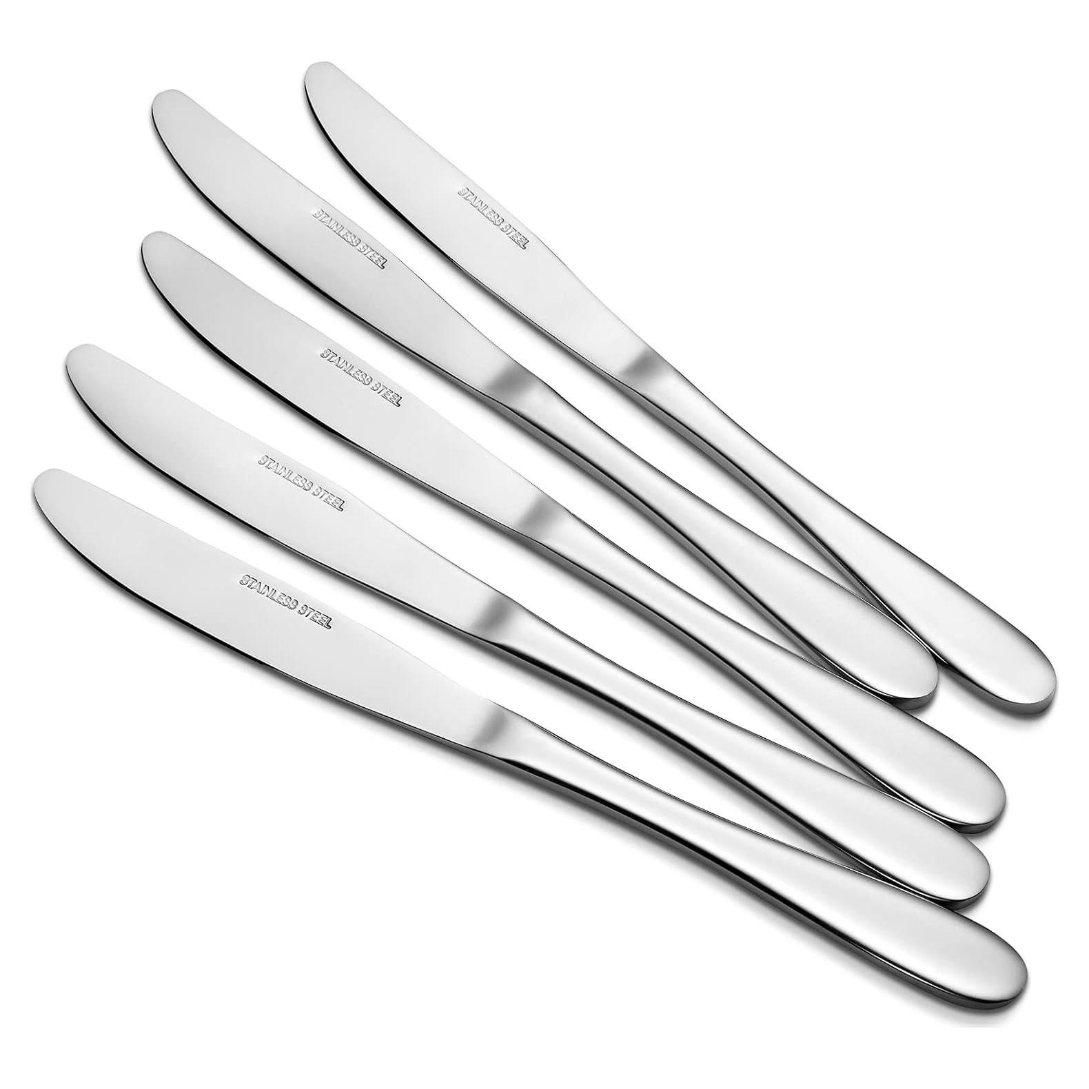 Juego de cuchillos de mesa Aebeky 8 piezas acero inoxidable