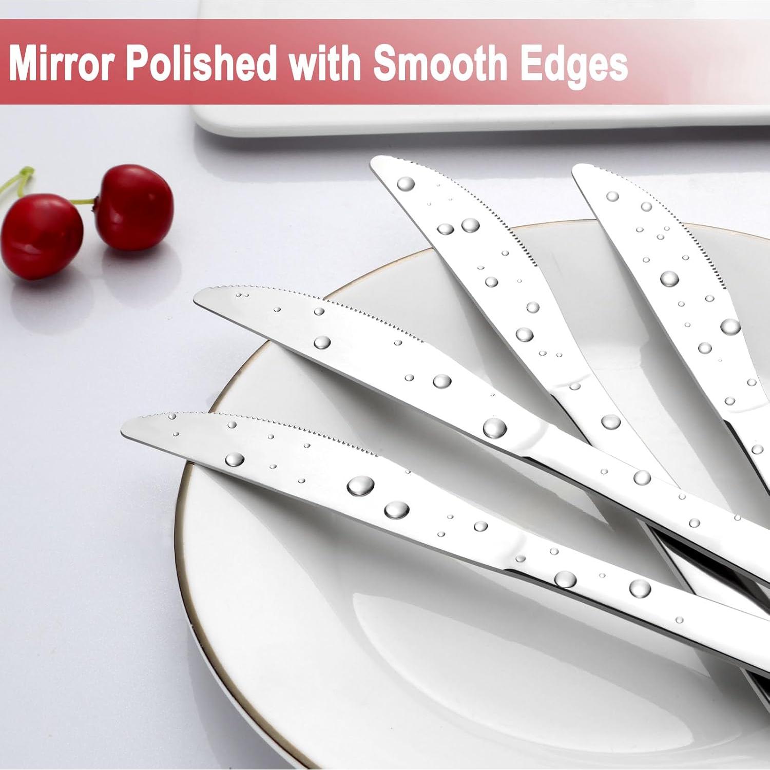 Juego de Cuchillos de Cena Pleafind 36 Piezas Acero Inoxidable