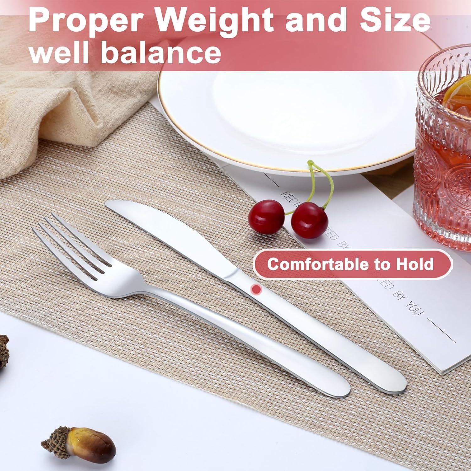 Juego de Cuchillos de Cena Pleafind 36 Piezas Acero Inoxidable