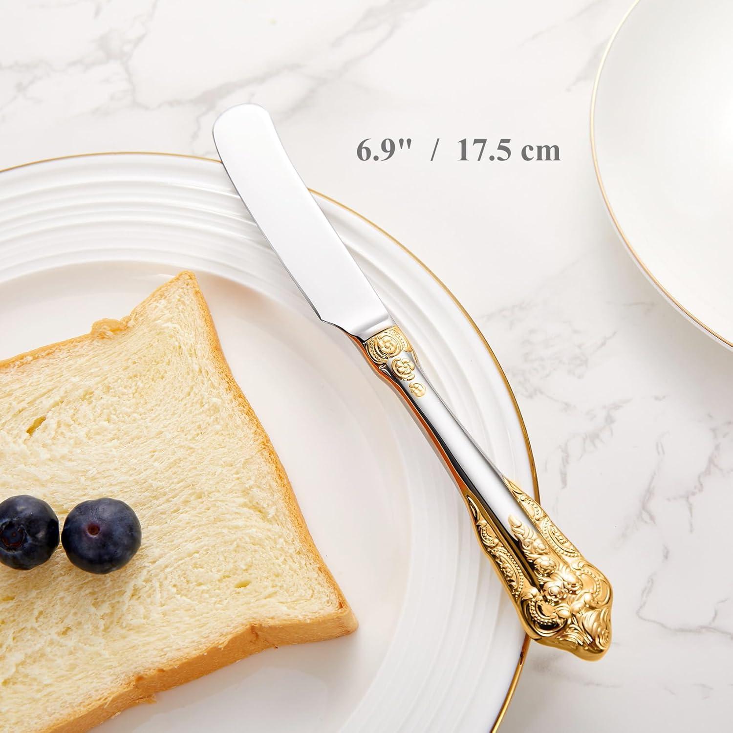 Set de 4 Espátulas de Mantequilla KEAWELL Acero Inoxidable 18/10