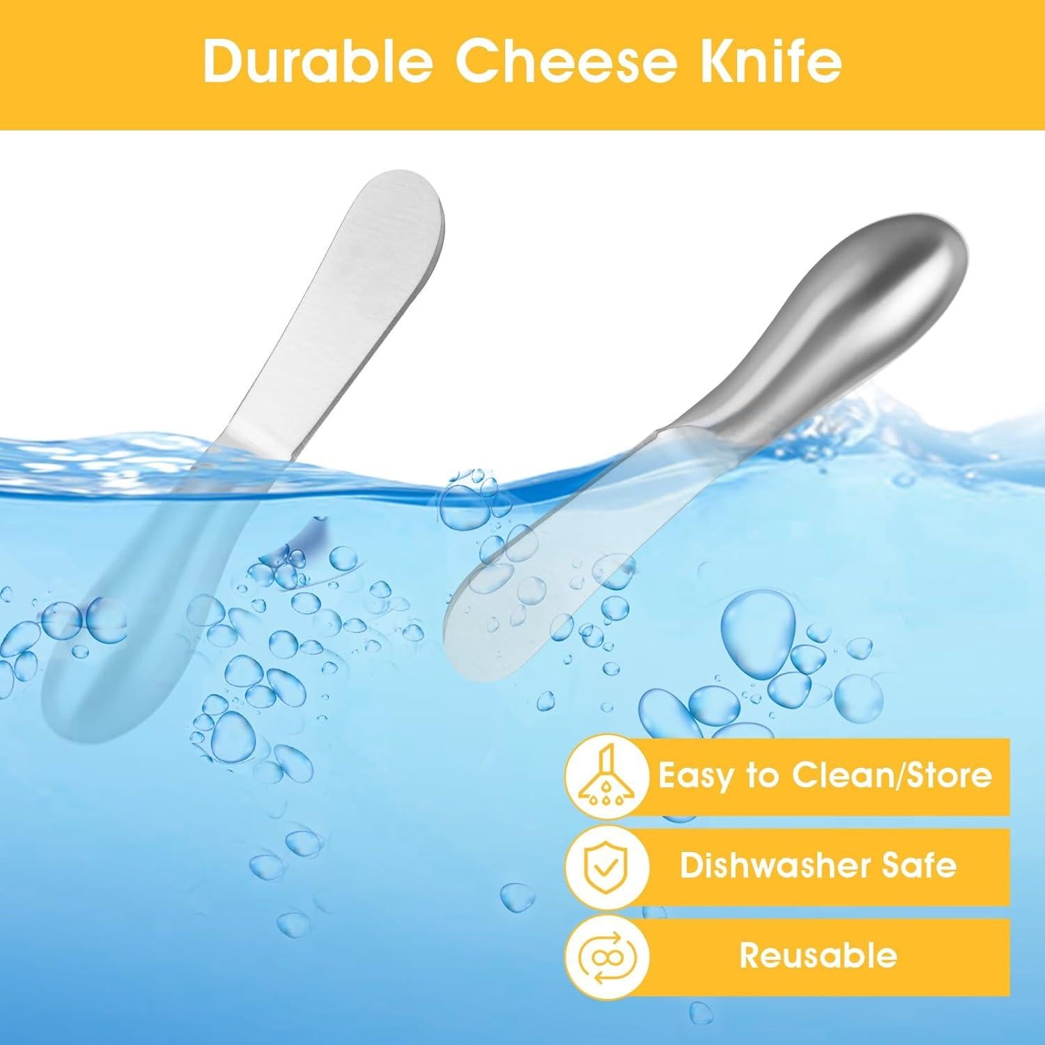 Juego de 2 Cuchillos para Untar Mantequilla Dimeho Acero Inoxidable