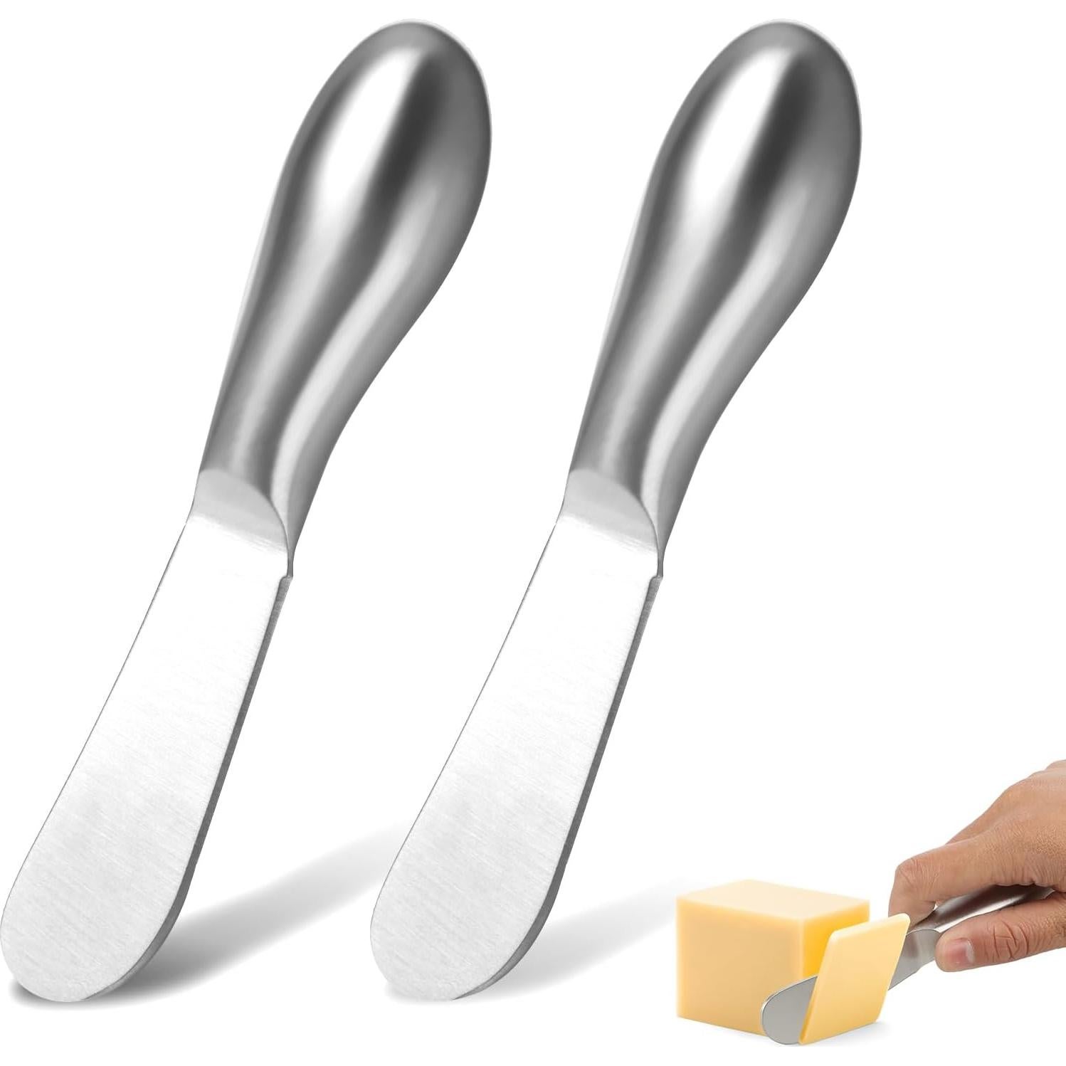 Juego de 2 Cuchillos para Untar Mantequilla Dimeho Acero Inoxidable
