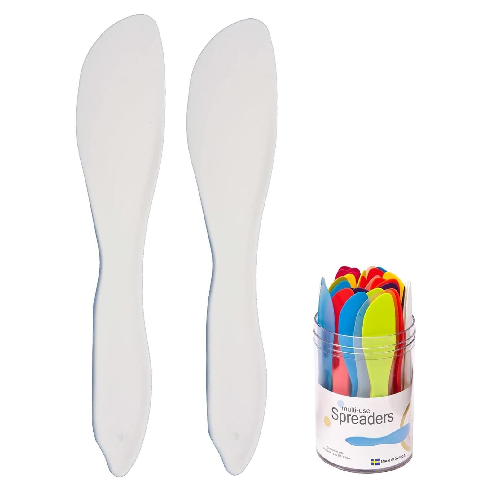 Espátulas Multiusos LINDEN SUECIA Set de 2 Blancas 18.1 cm