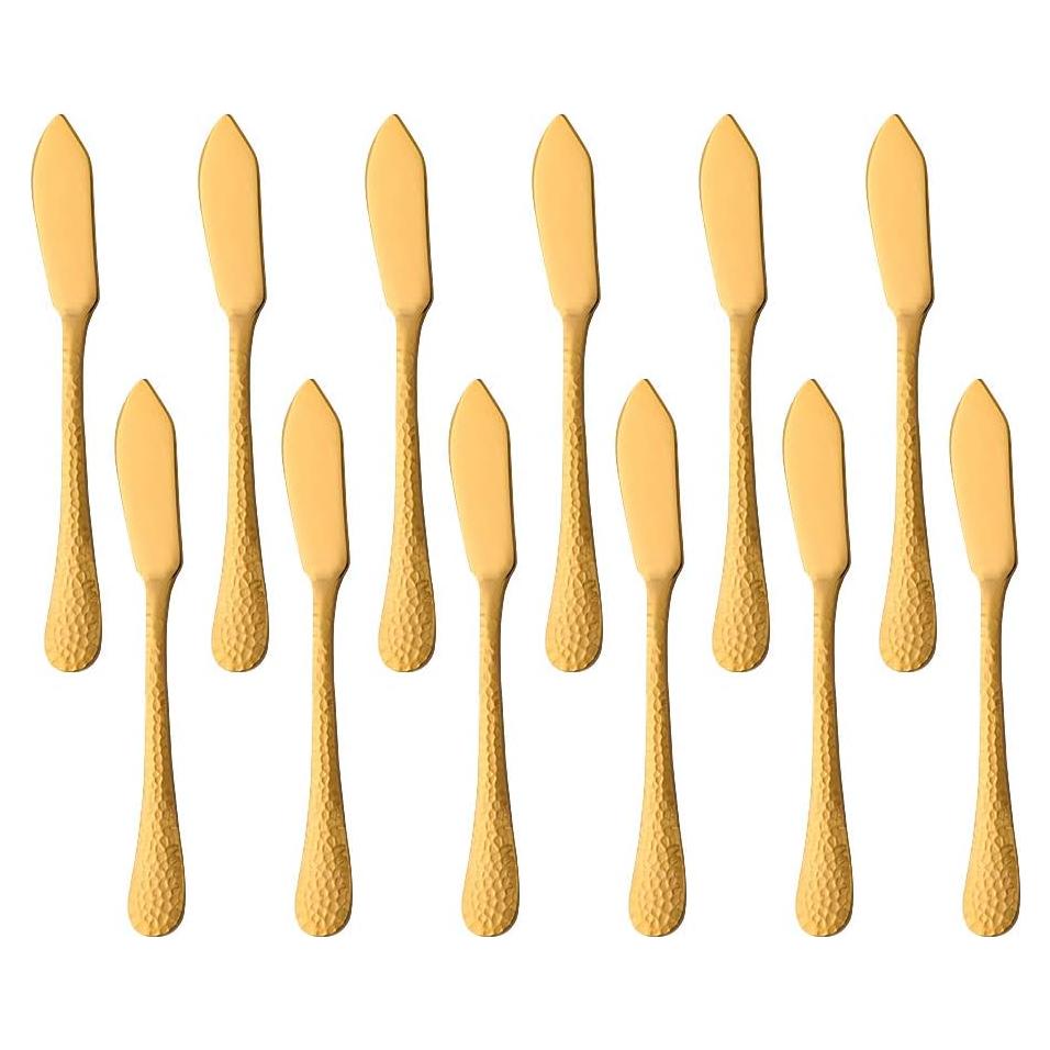 Set de 12 Cuchillos de Mantequilla BUY&USE Acero Inoxidable 13.5 cm