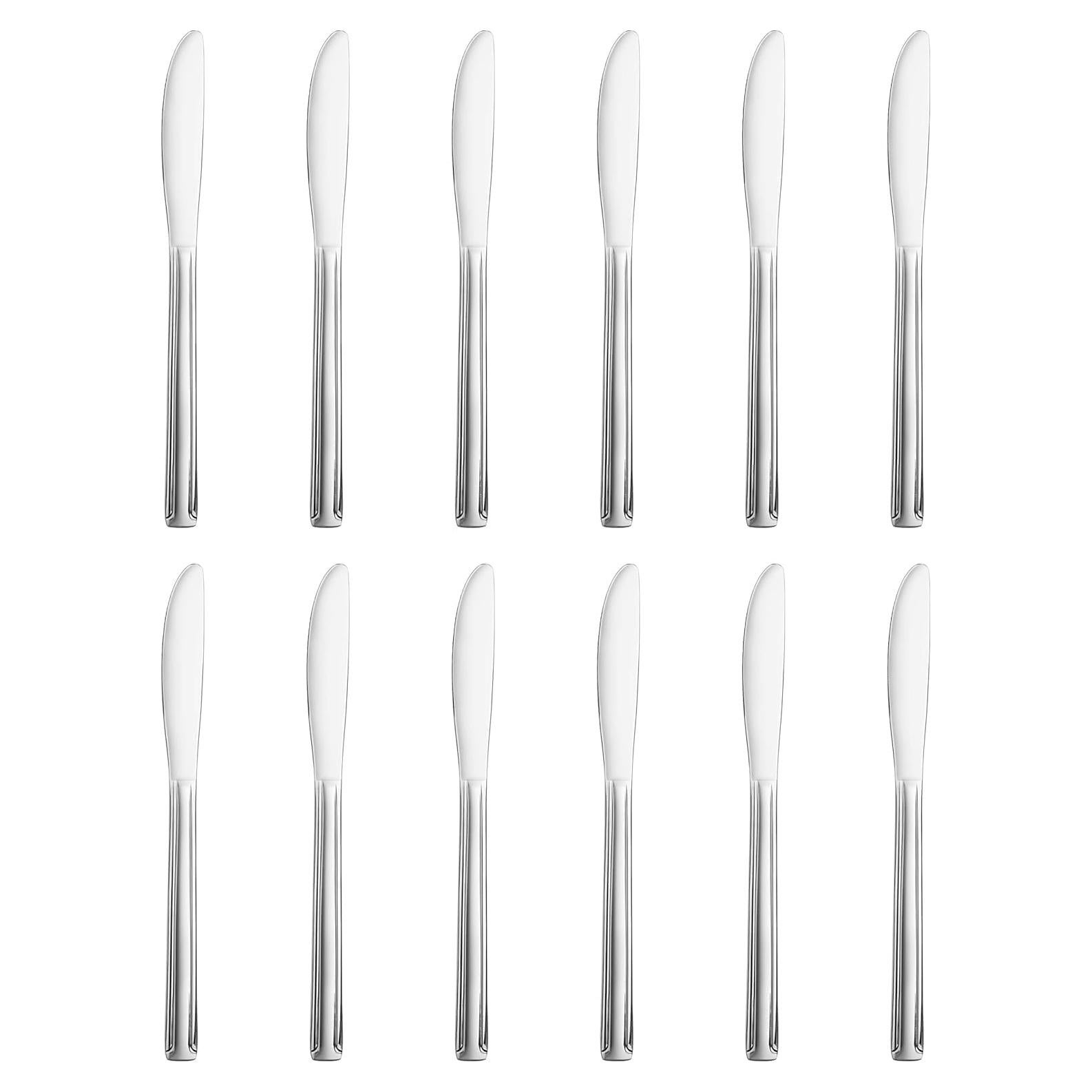 Cuchillos de Cena New Star Foodservice Dominion Acero Inoxidable 12 Pzas