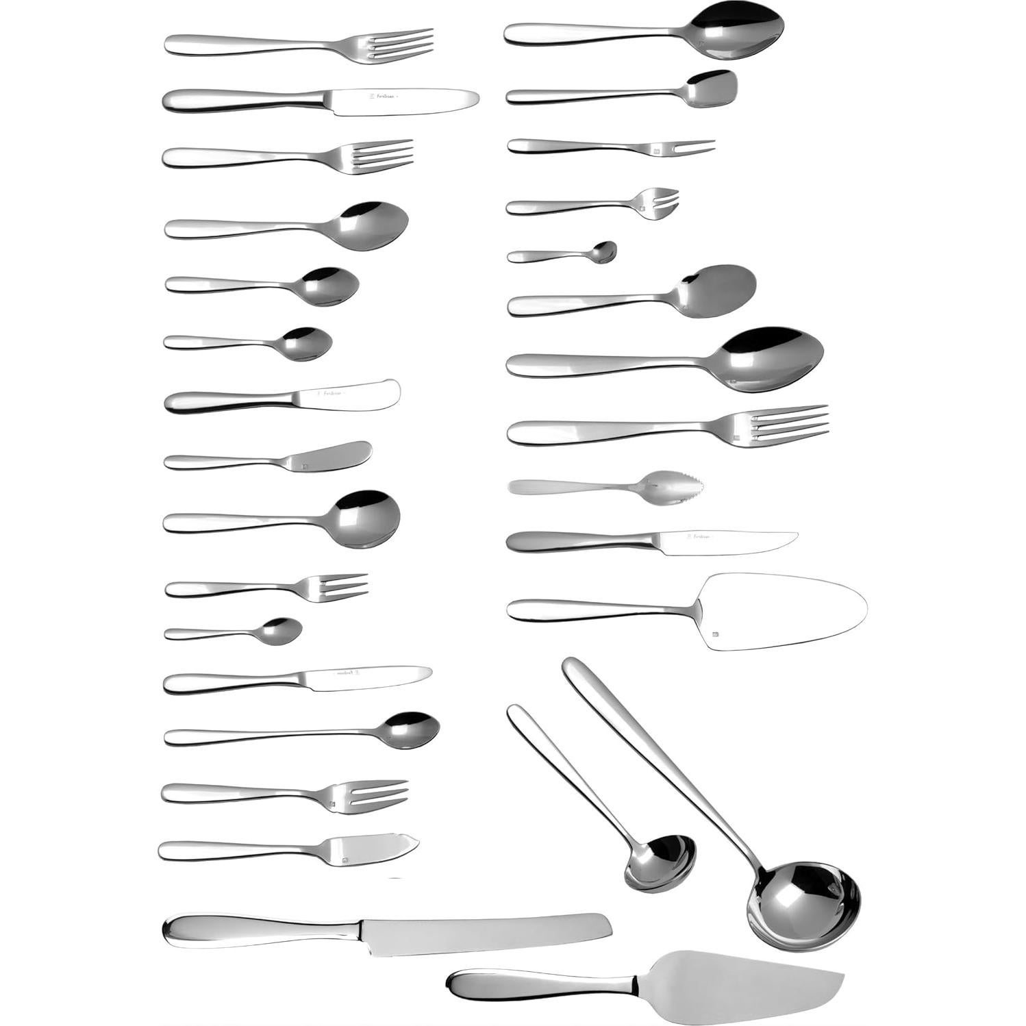 Juego de 12 Cuchillos de Mantequilla Fortessa Acero Inoxidable 18/10