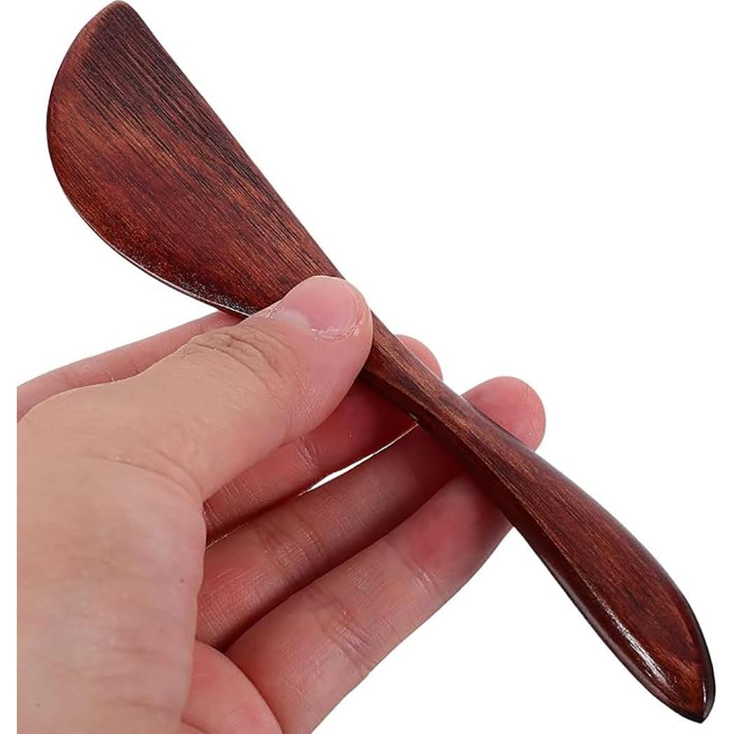 2 Espátulas de Madera NaYiissi 15.24 cm para Mantequilla y Queso