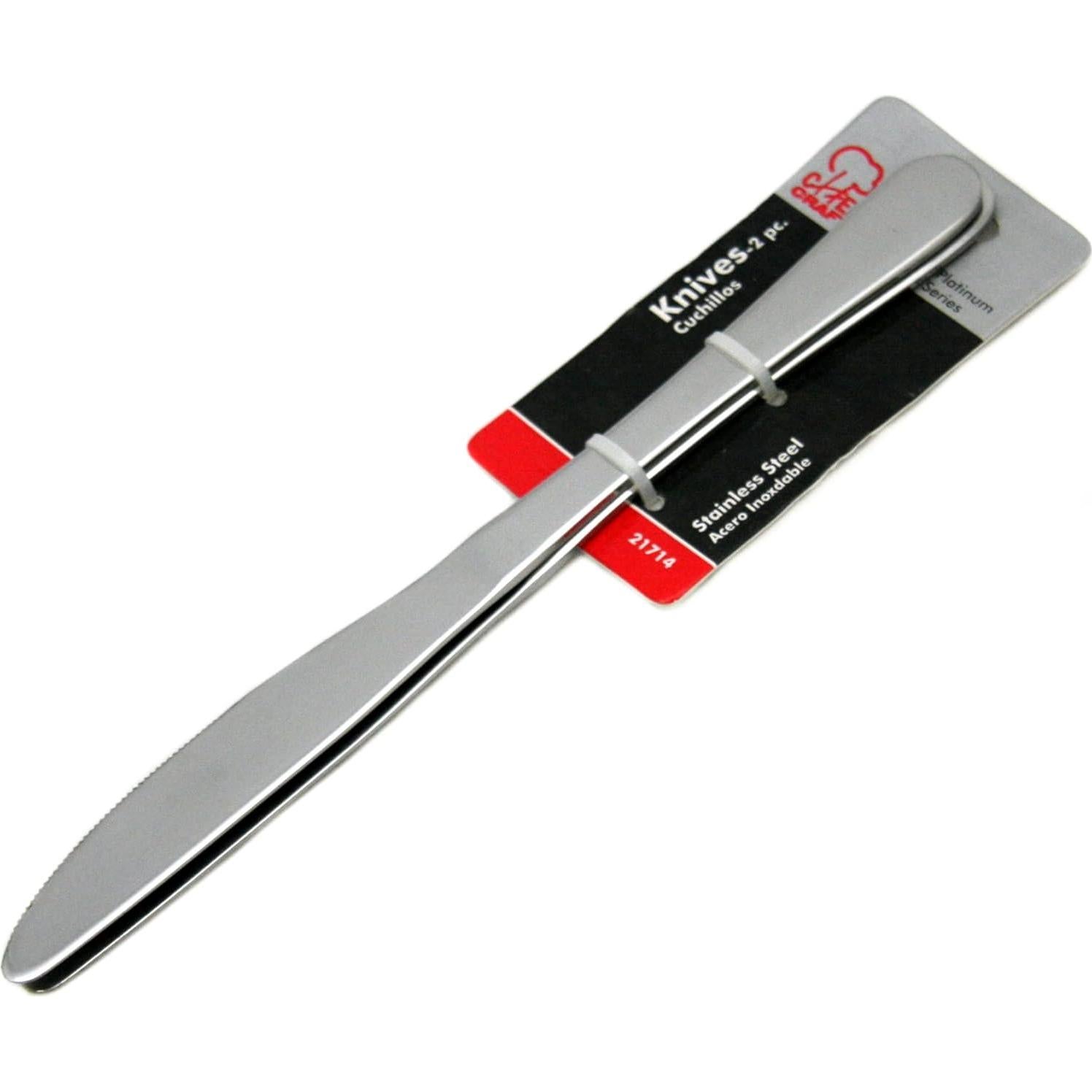 Juego de Cuchillos para Mantequilla Chef Craft 22.2 cm 2 Piezas