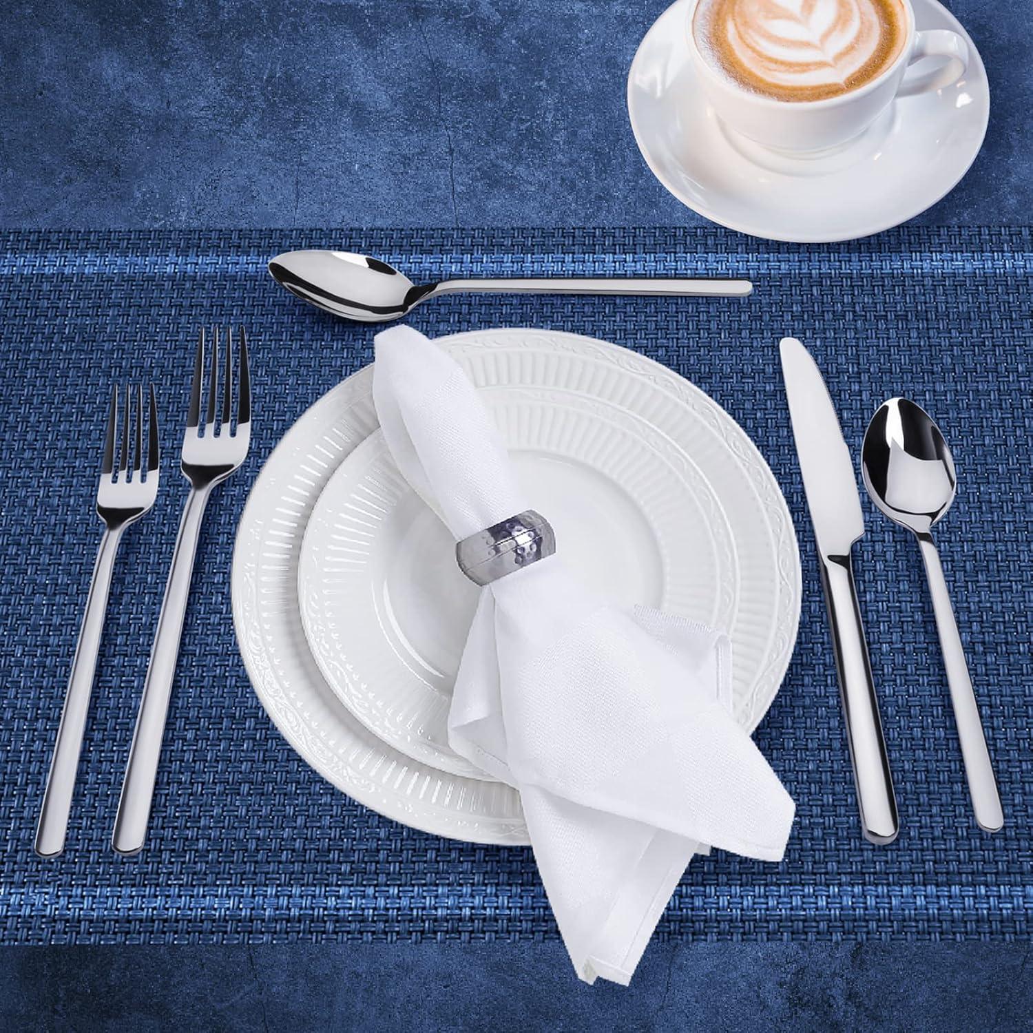 Juego de 4 cuchillos de cena KINGSTONE de acero inoxidable 22.6 cm