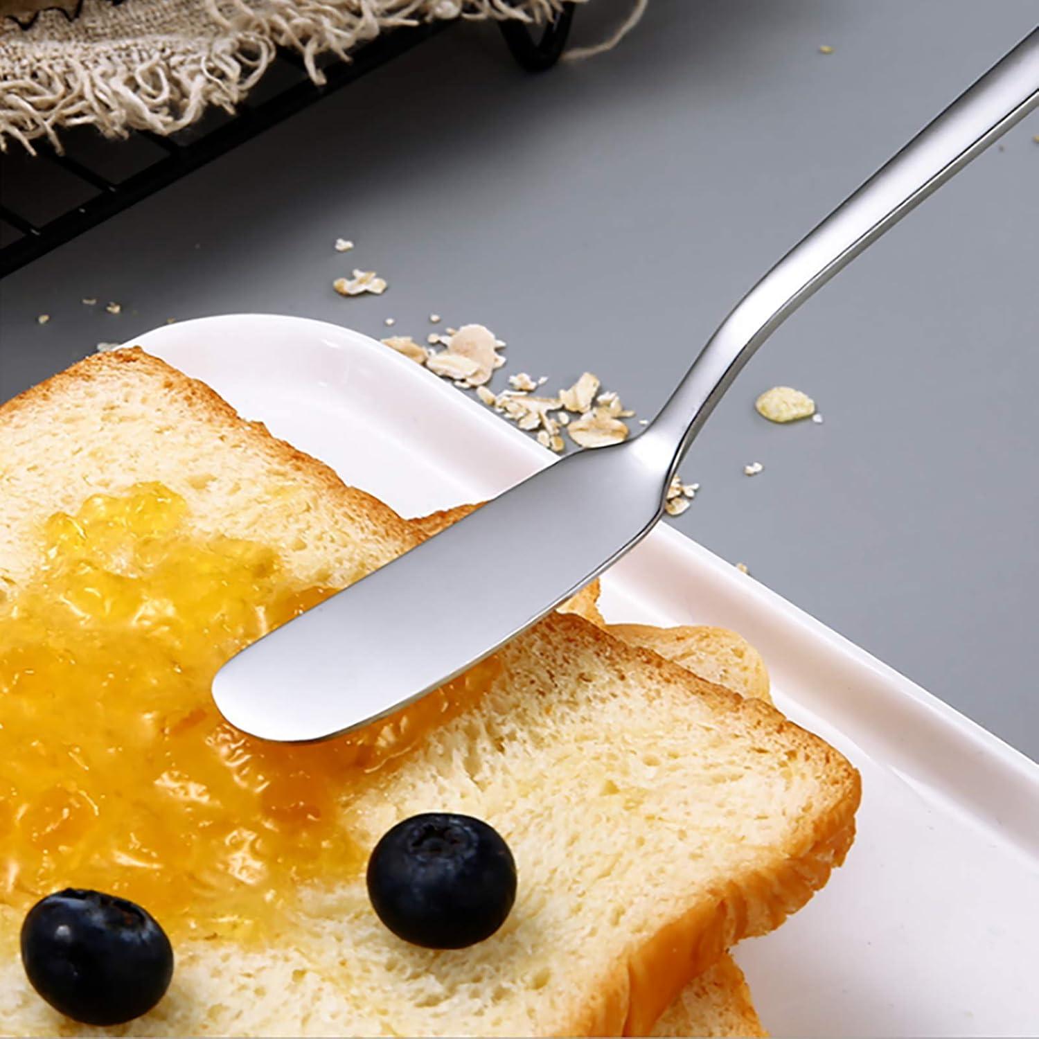 Juego de cuchillos para untar queso VANRA 4 piezas acero inoxidable