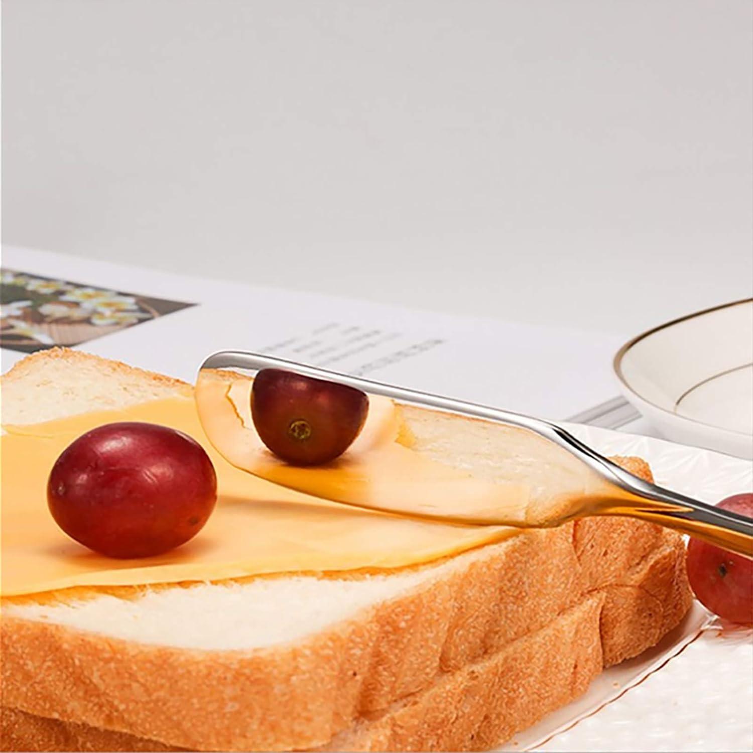 Juego de cuchillos para untar queso VANRA 4 piezas acero inoxidable