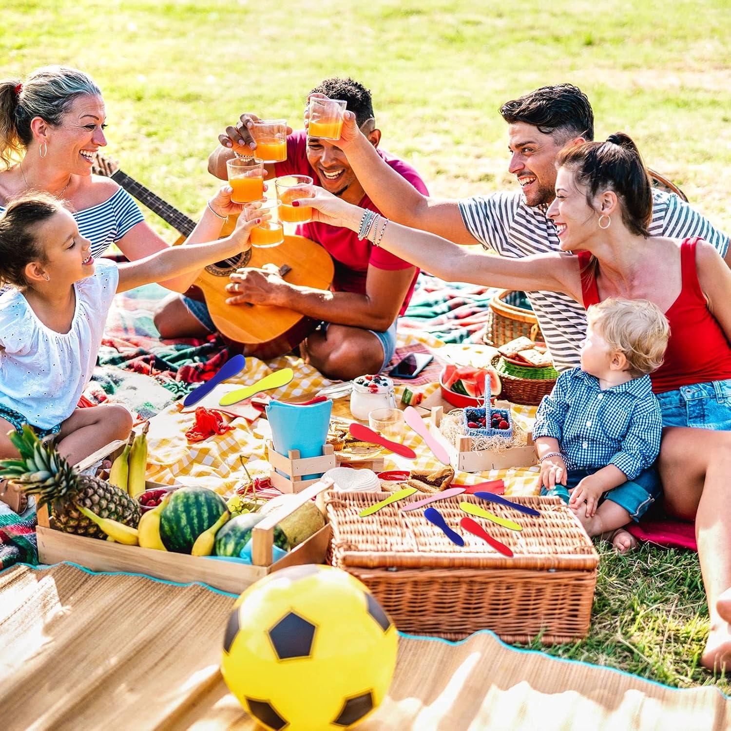 10 Piezas Espátulas de Mantequilla Plástico Perthlin 17.8 cm