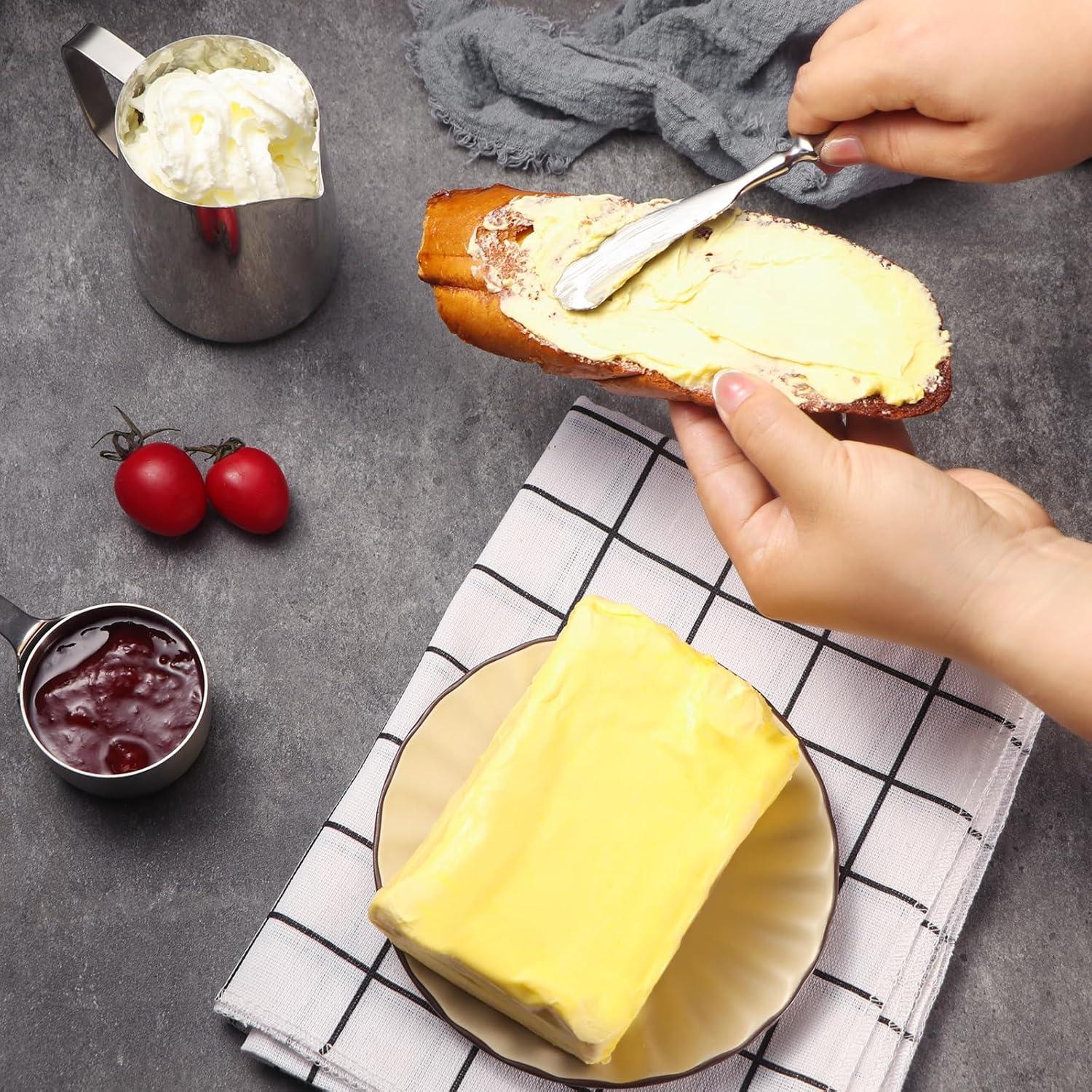 Juego de 4 Espátulas para Mantequilla CherHome Acero Inoxidable