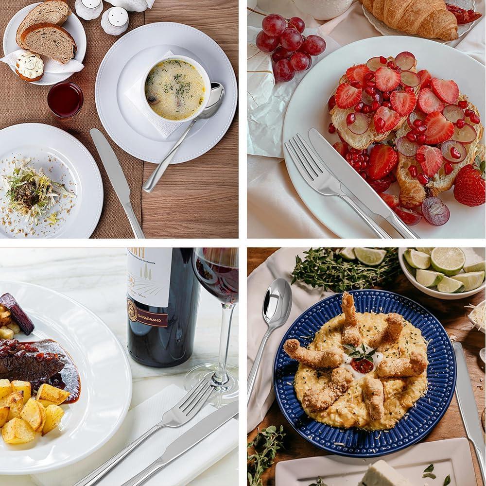 Juego de Cubiertos SANTUO 12 Piezas Acero Inoxidable 18/10