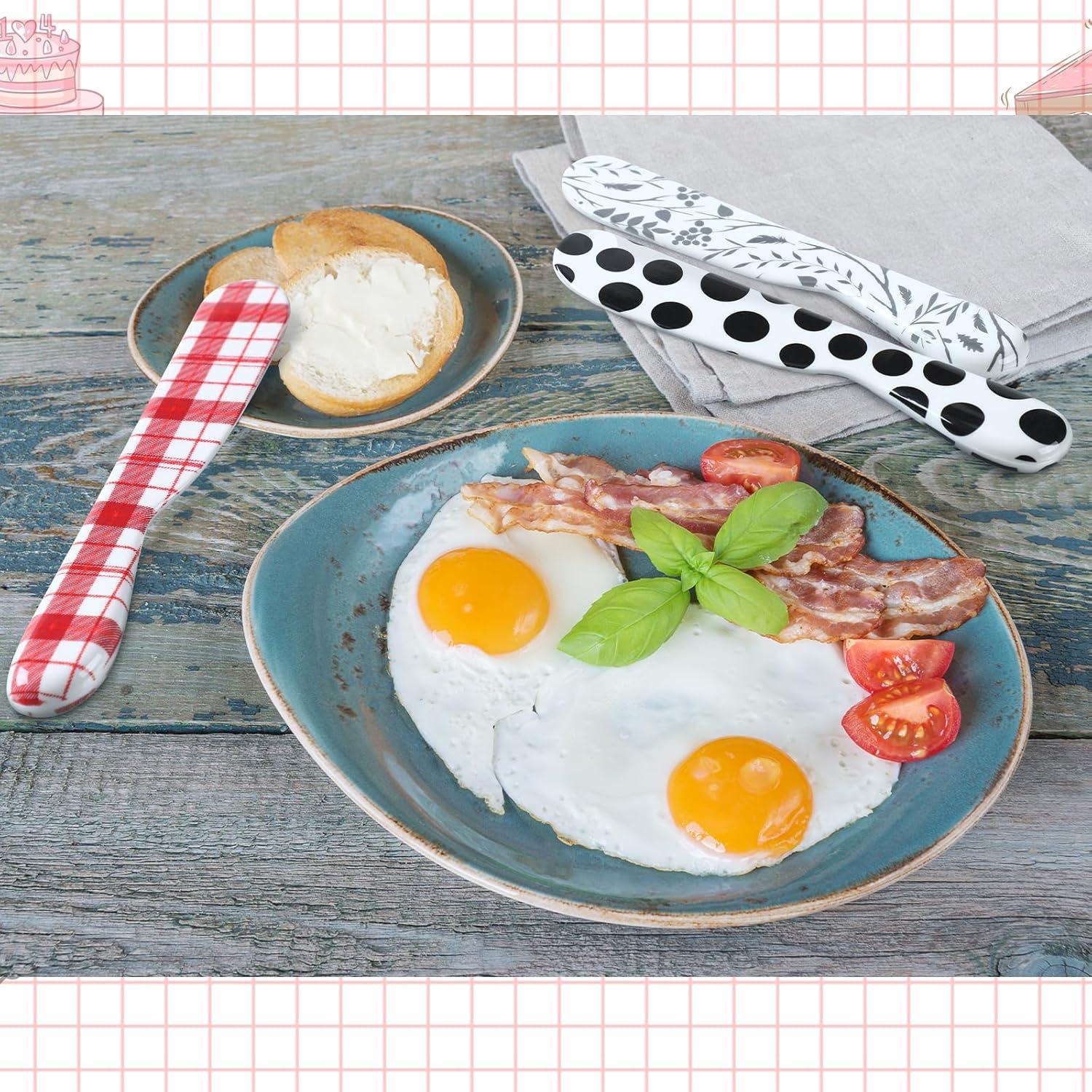 Juego de 6 Espátulas de Mantequilla Eaasty 15.24 cm Coloridas