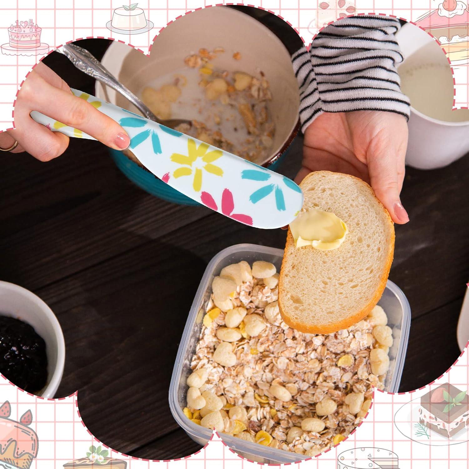 Juego de 6 Espátulas de Mantequilla Eaasty 15.24 cm Coloridas