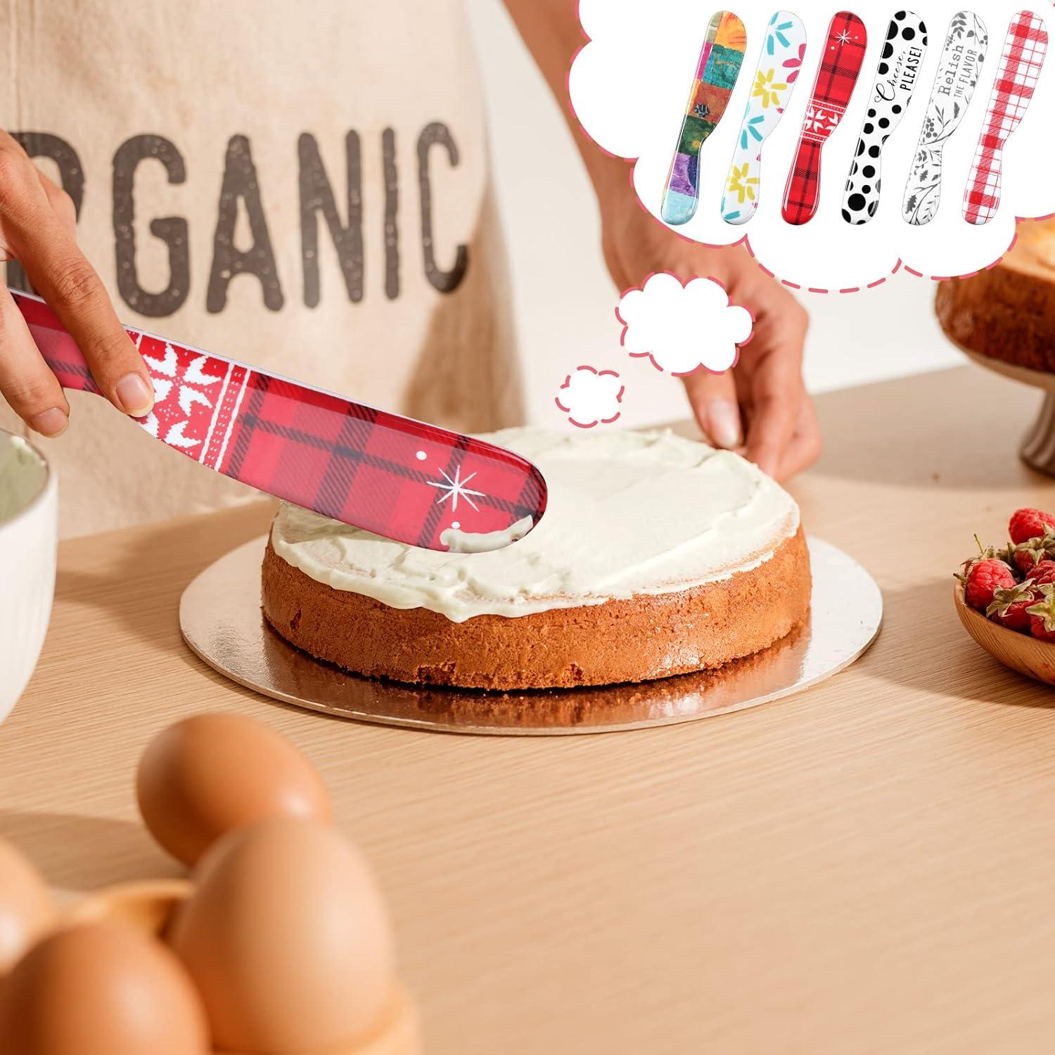 Juego de 6 Espátulas de Mantequilla Eaasty 15.24 cm Coloridas