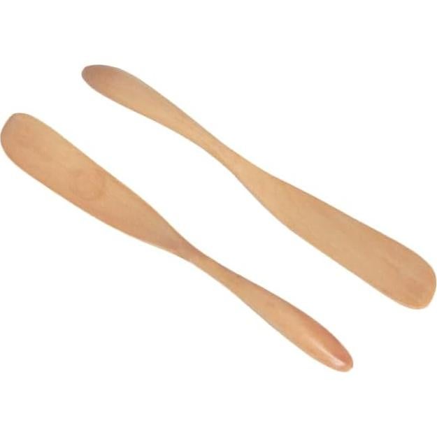 Set de 6 Cuchillos de Mantequilla de Madera Miraclekoo 16.5 cm