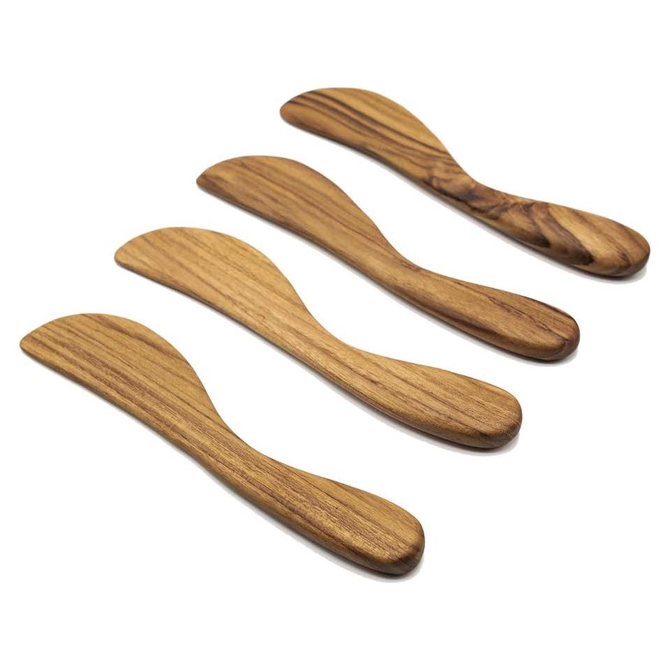 Set de 4 Espátulas de Madera de Teca FAAY 19.05 cm Ecológicas