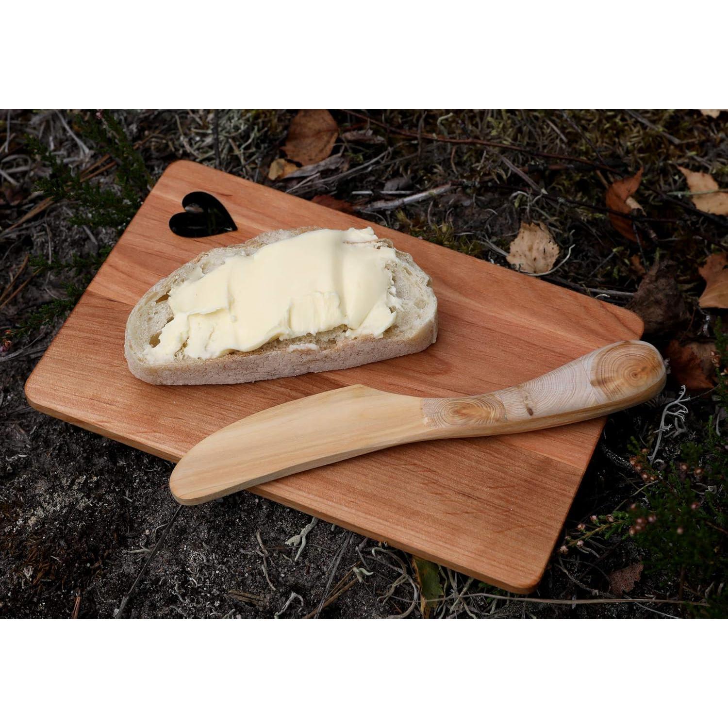Cuchillo de Mantequilla de Madera de Junípero Tienda de Arte Nórdico