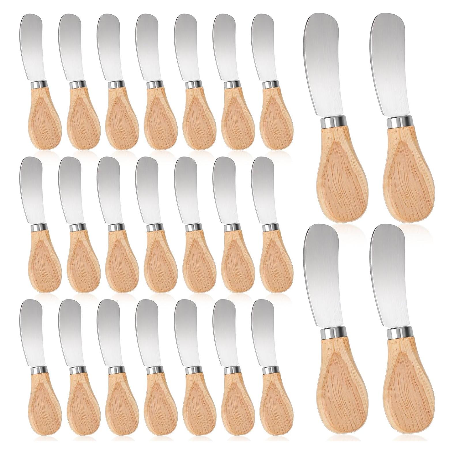 Juego de 25 Cuchillos para Untar Queso Simmaro Acero Inoxidable