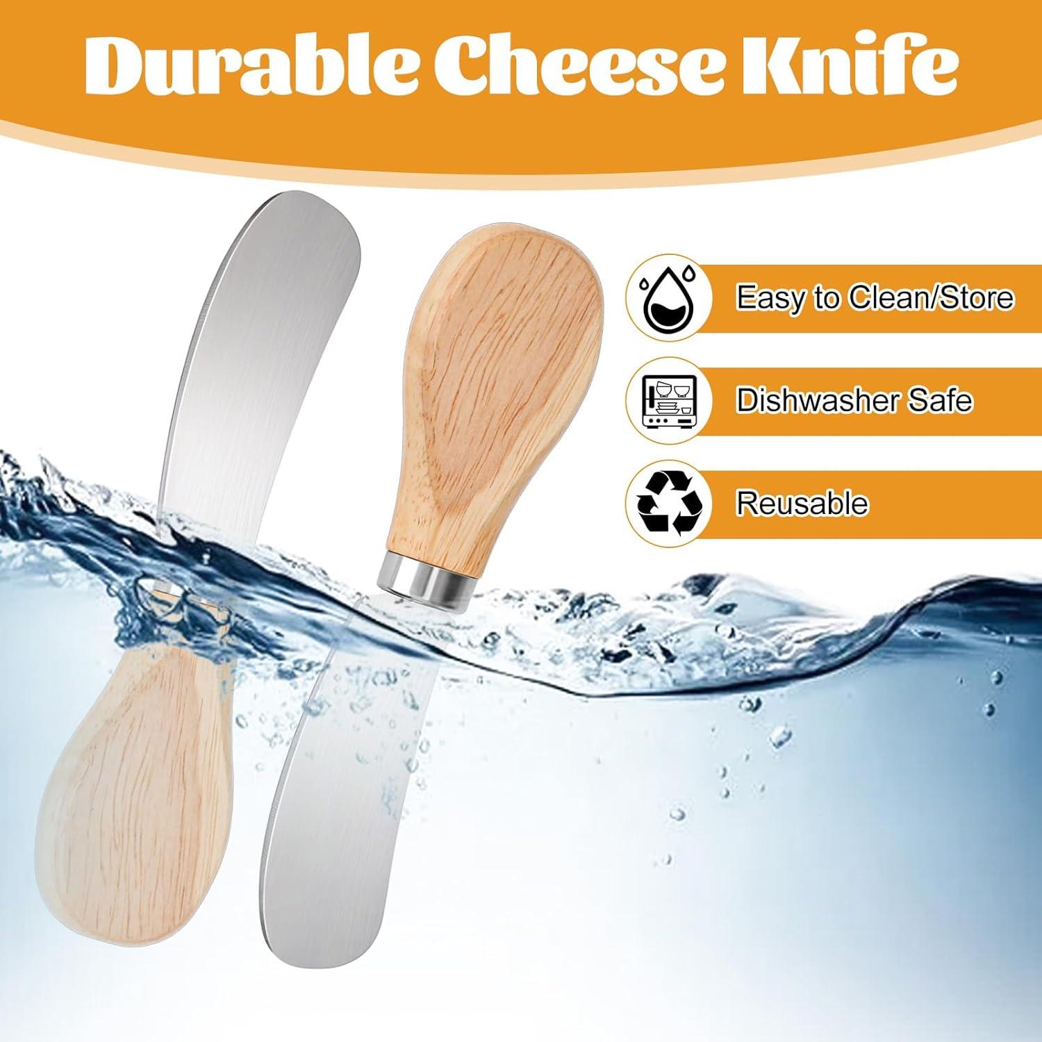 Juego de 25 Cuchillos para Untar Queso Simmaro Acero Inoxidable