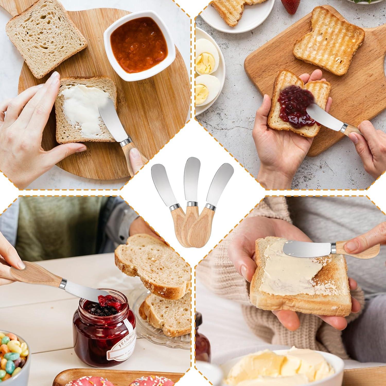 Juego de 25 Cuchillos para Untar Queso Simmaro Acero Inoxidable