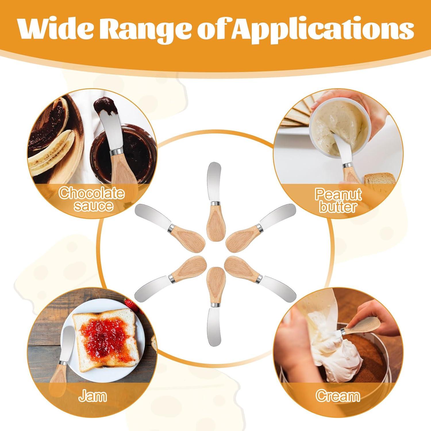 Juego de 25 Cuchillos para Untar Queso Simmaro Acero Inoxidable