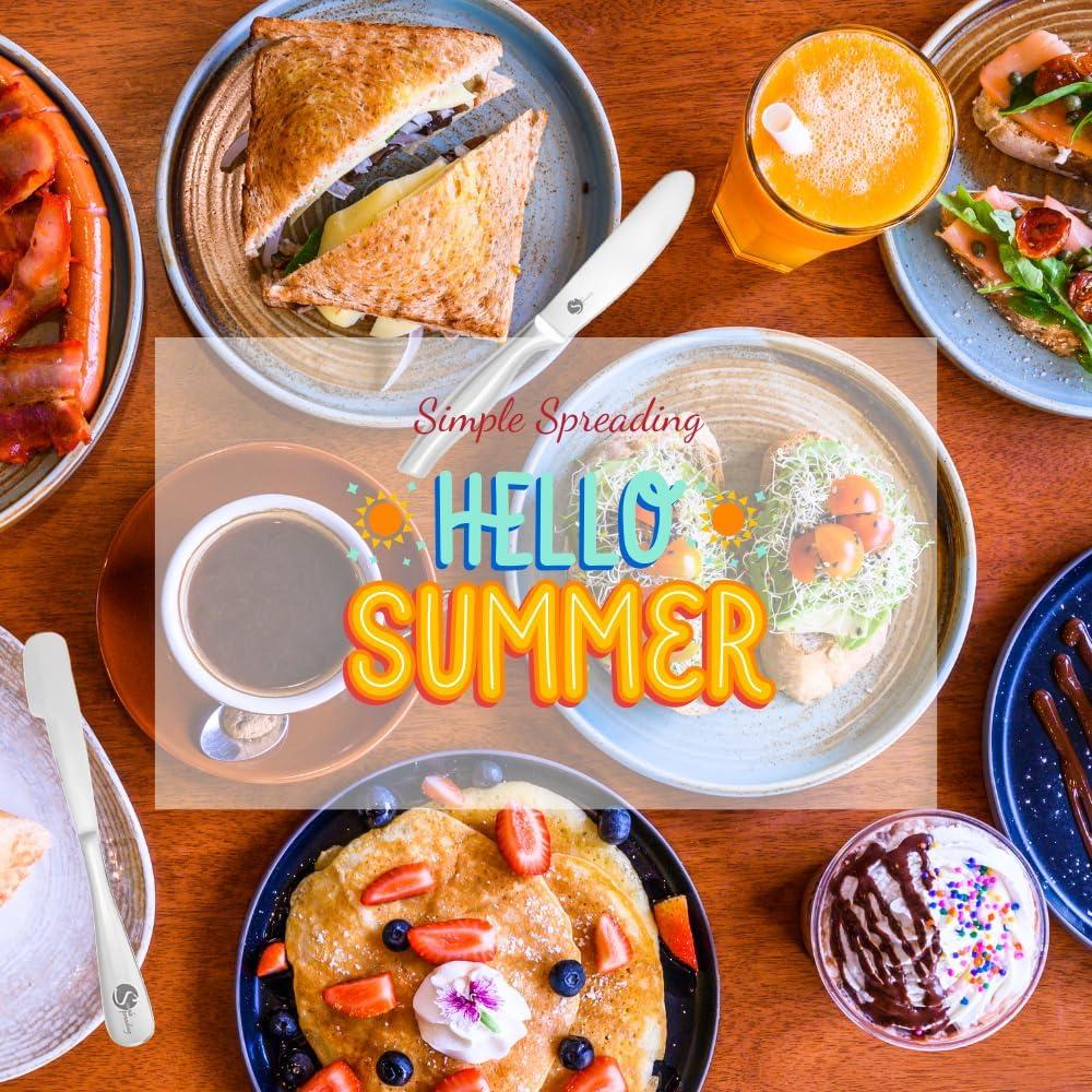 Espátula Untadora de Acero Inoxidable Simple 22.6 cm