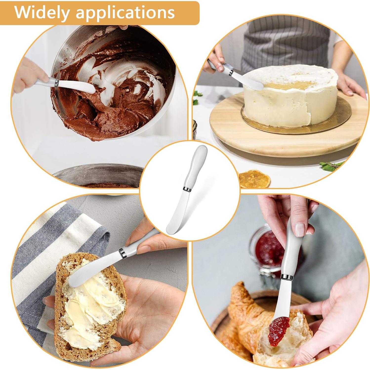 Cuchillos Espátula de Mantequilla Patelai - Acero Inoxidable 14.6 cm (4 Piezas)