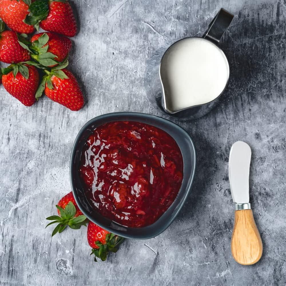 Juego de 6 Espátulas para Queso Yeeper, Acero Inoxidable y Madera