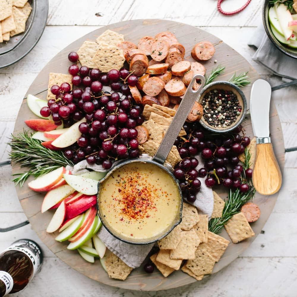 Juego de 6 Espátulas para Queso Yeeper, Acero Inoxidable y Madera
