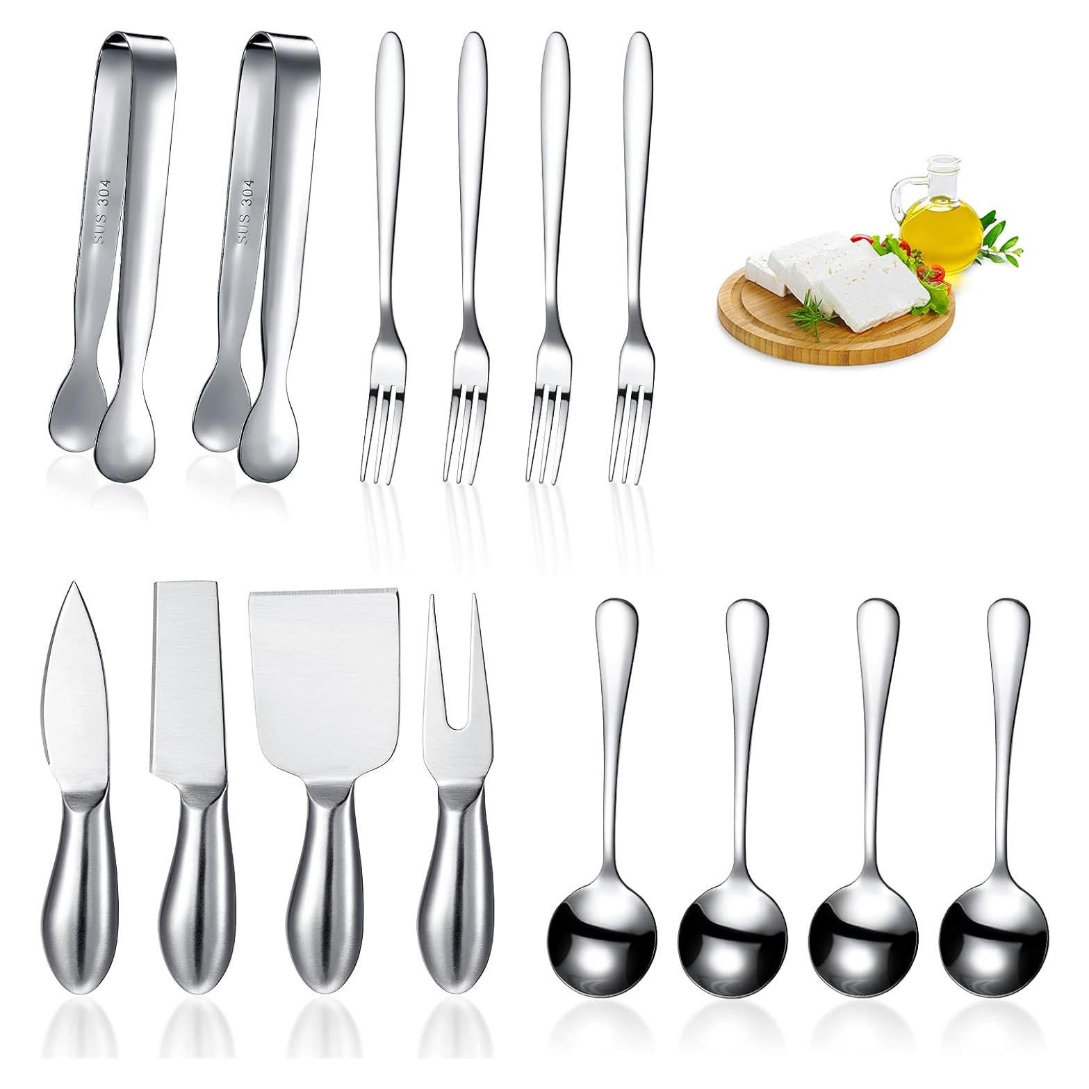 Juego de 14 Utensilios de Charcutería Patelai - Cuchillos, Cucharas y Pinzas