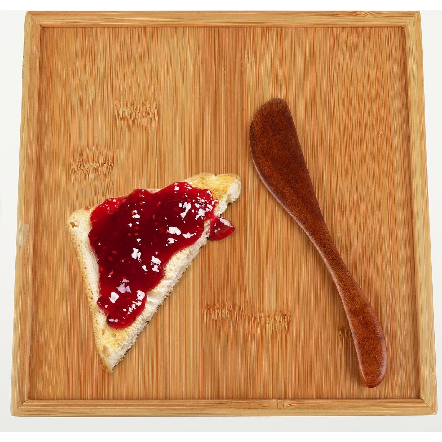 Espátulas de Mantequilla de Madera Ymapinc 4 Piezas 15.3 cm