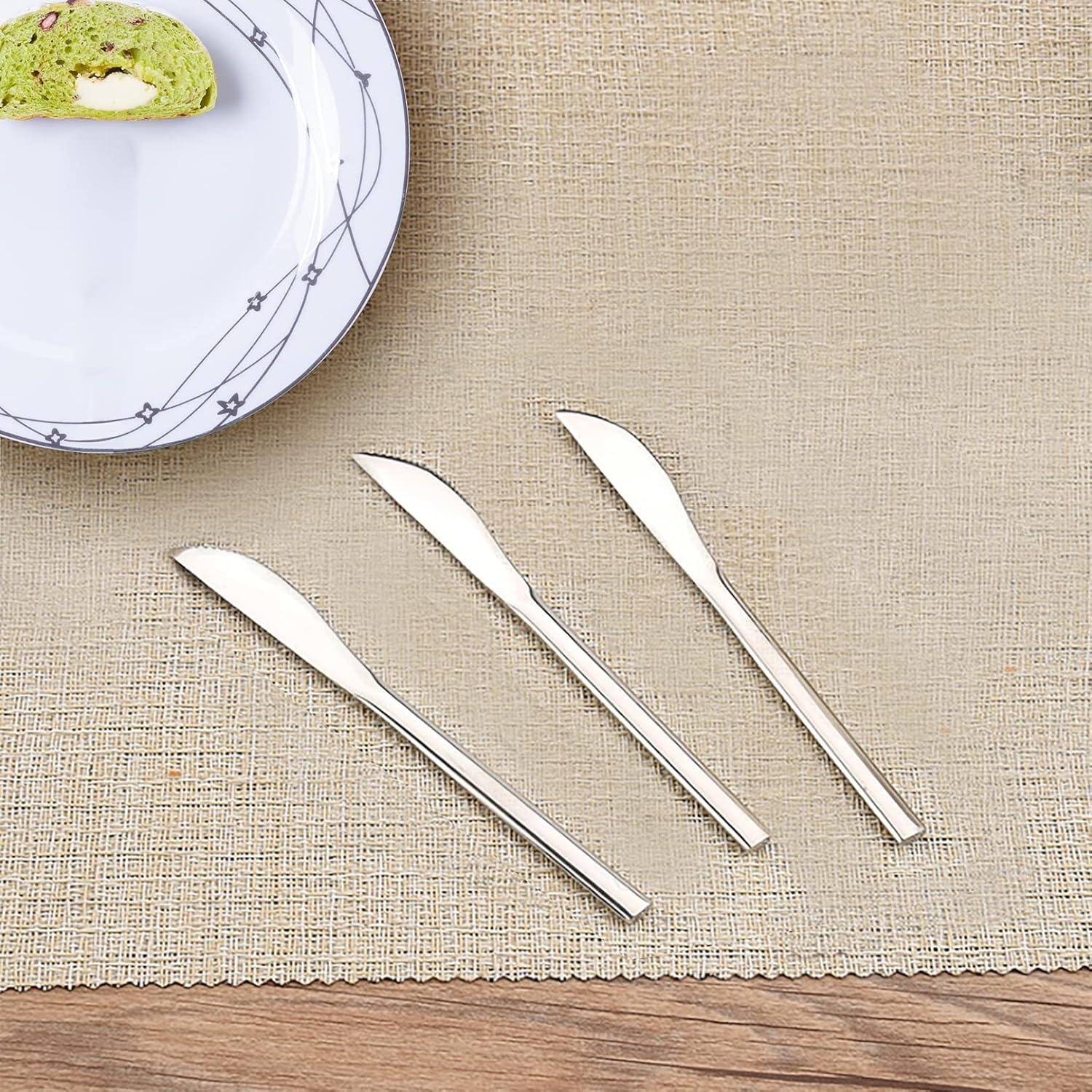 Set de Cuchillos de Postre para Niños VANRA 4 Piezas Acero Inoxidable