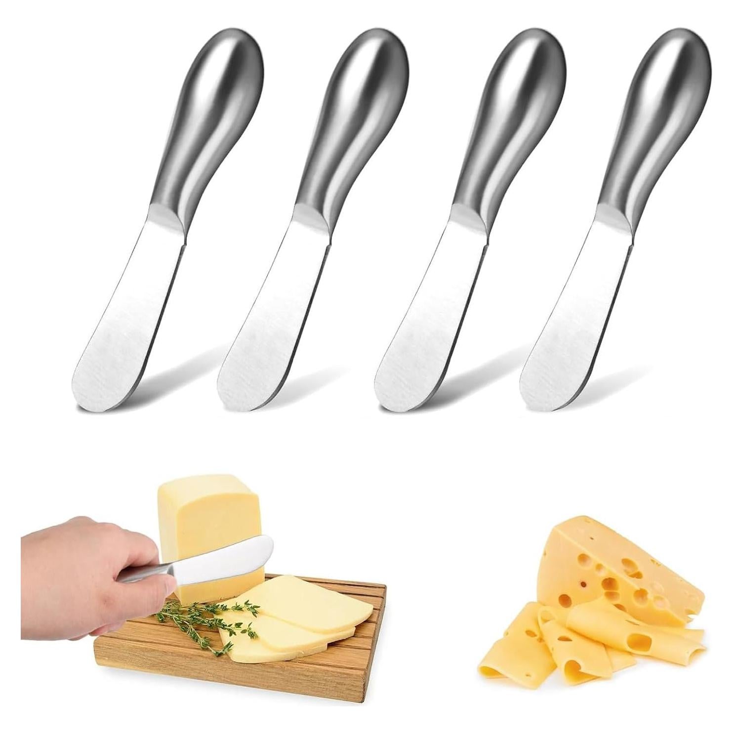 Juego de 4 cuchillos para untar Clarmonde - Acero inoxidable