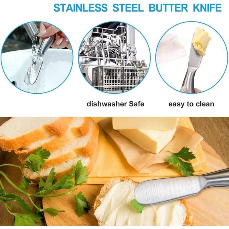 Juego de 4 cuchillos para untar Clarmonde - Acero inoxidable