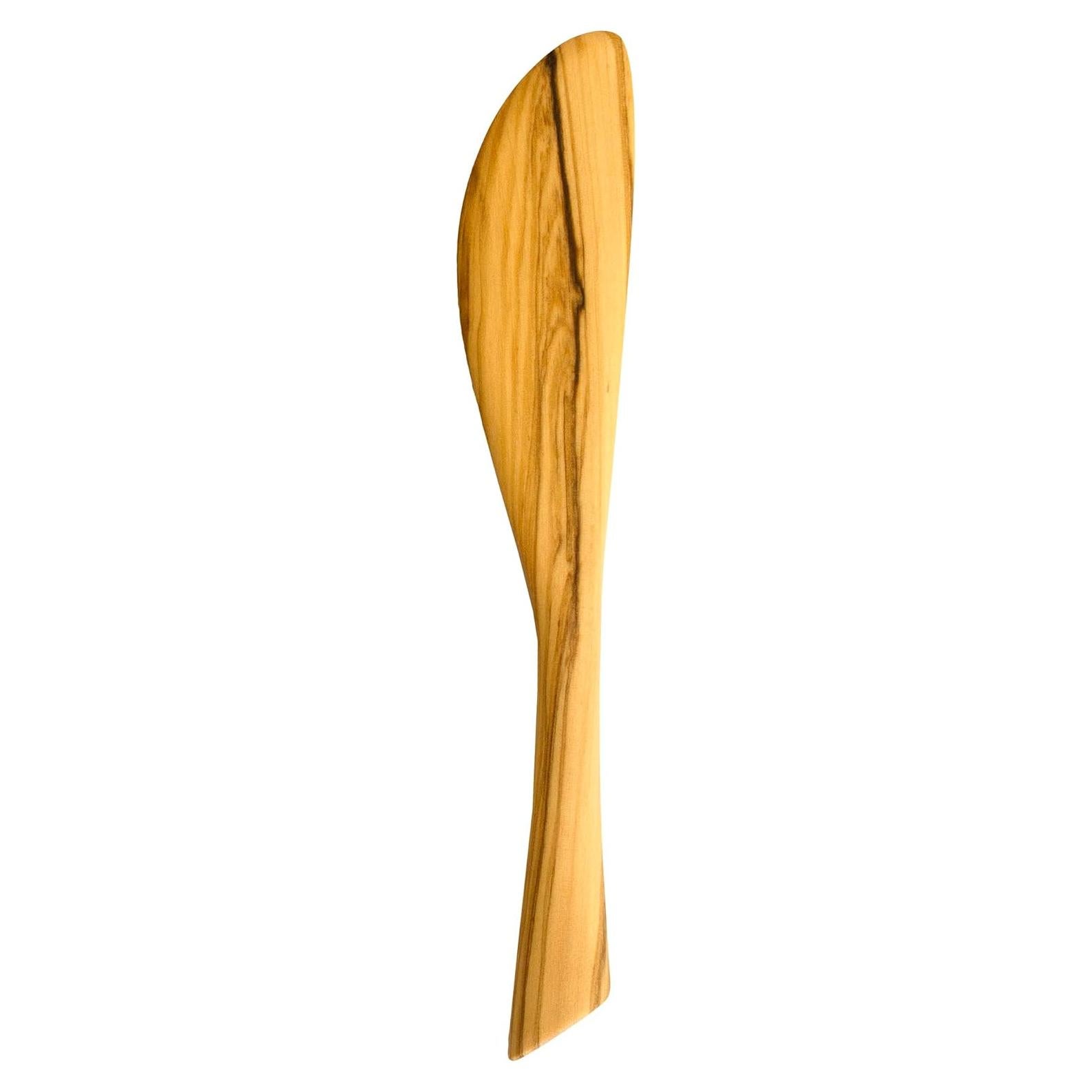 Cuchillo para Untar Queso de Madera de Olivo Totally Bamboo 17 cm
