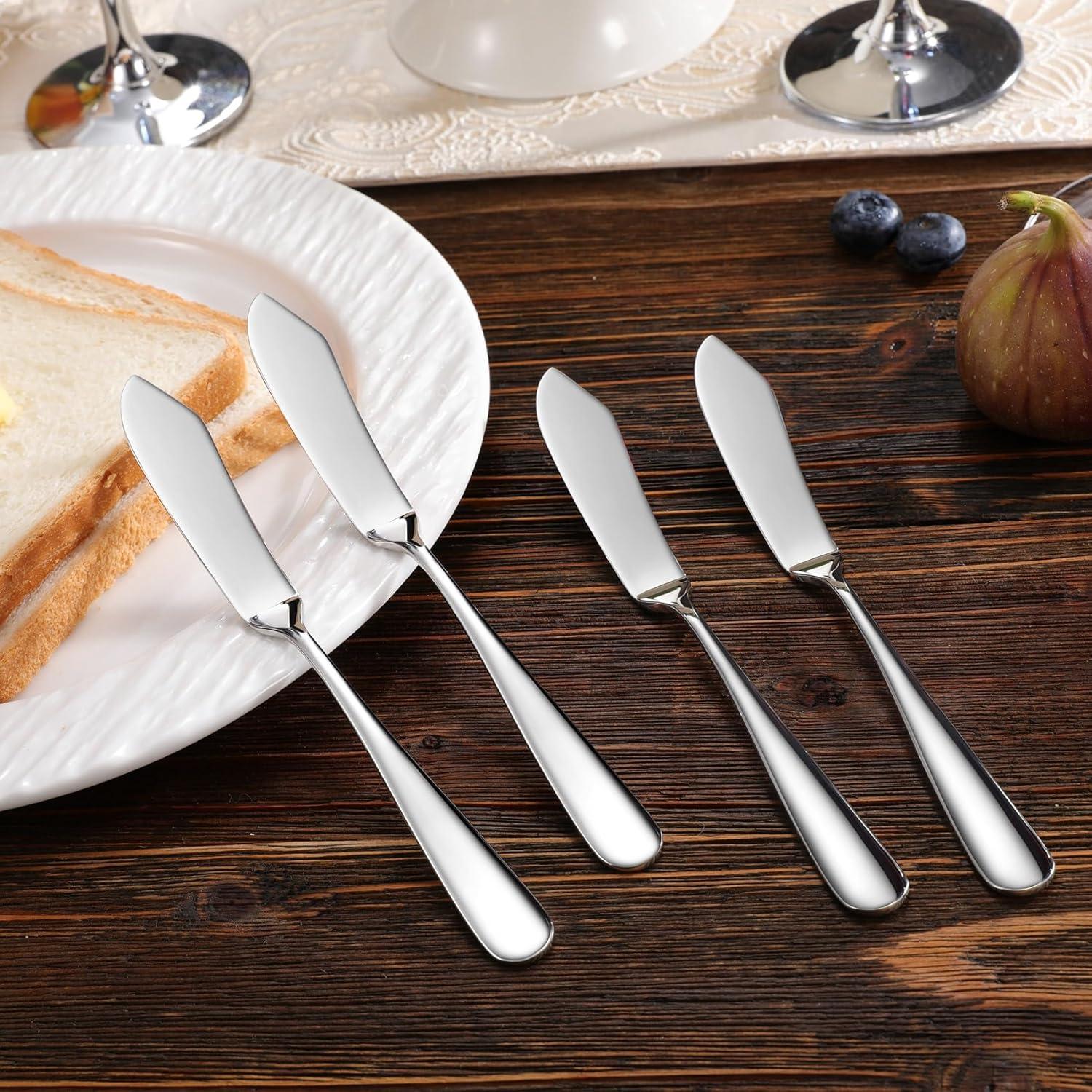 Set de 4 Cuchillos para Mantequilla KEAWELL Louise 18/10