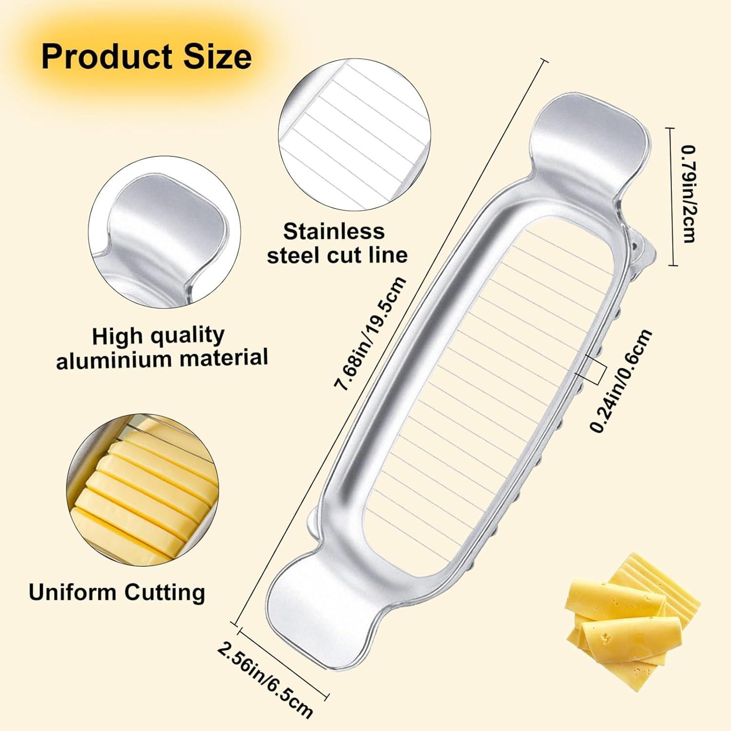 Cortador de Mantequilla y Queso Smrtcol - Aluminio Antiadherente