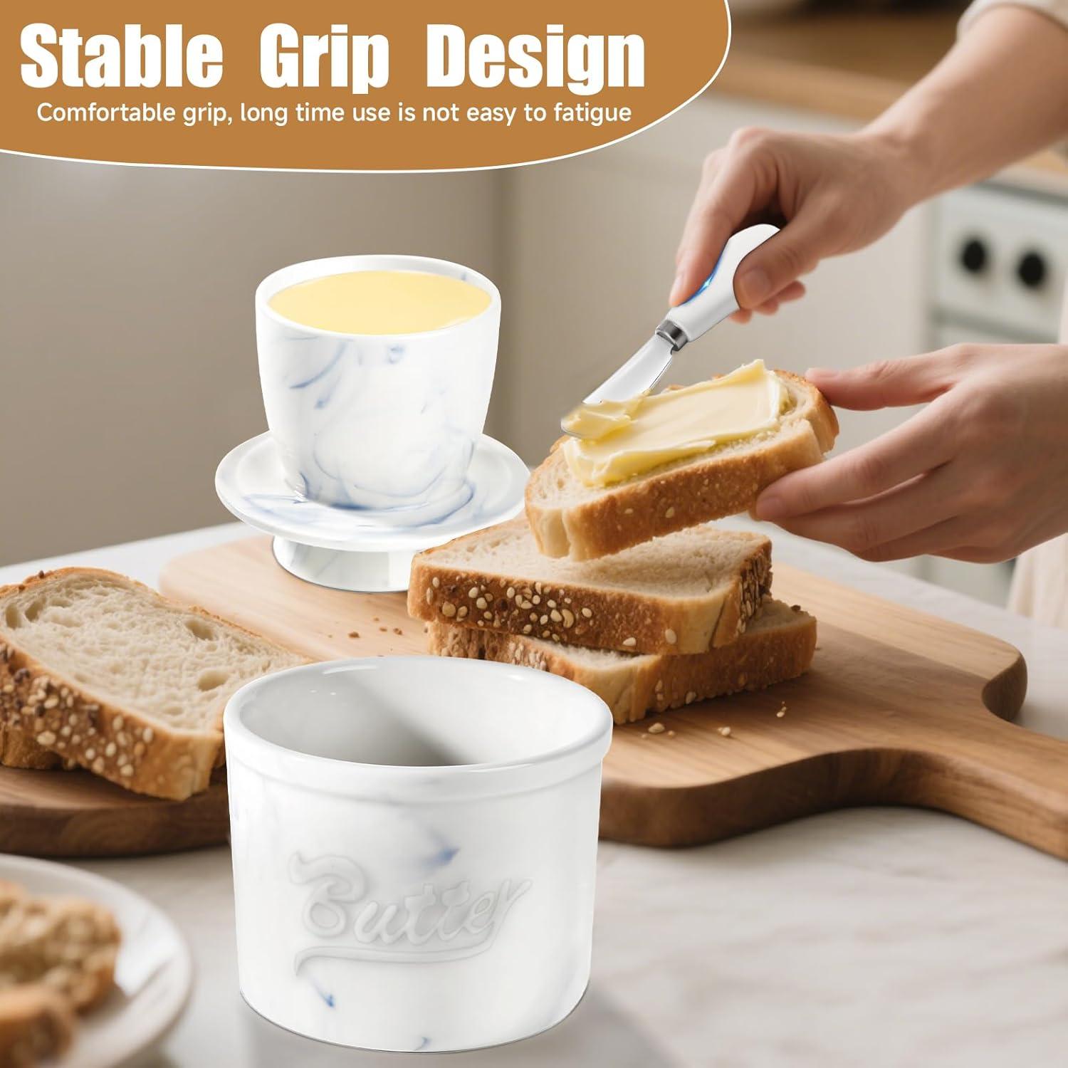 Crock de Mantequilla Cerámica TarkioUS 170g con Tapa y Espátula