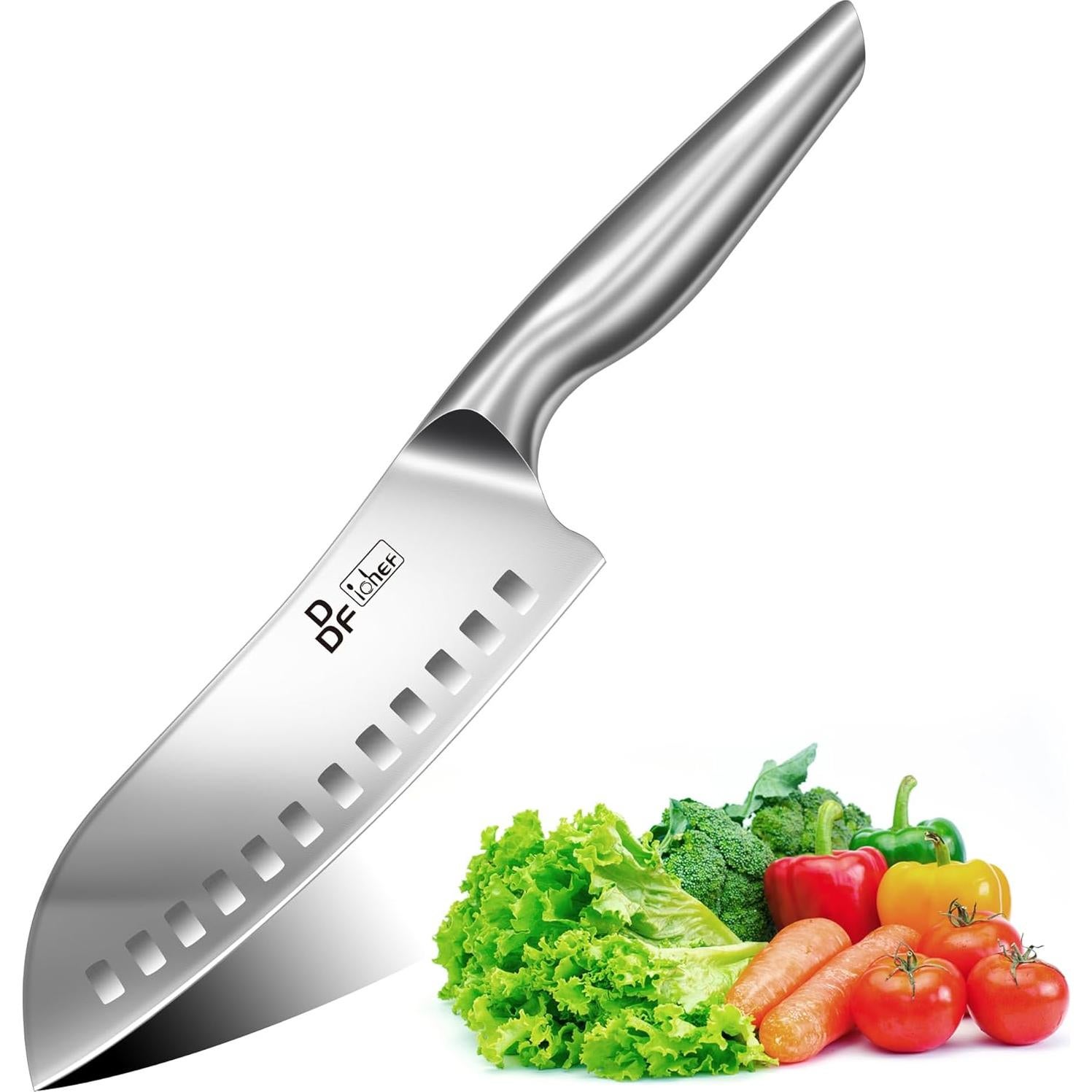 Cuchillo de Chef DDF iohEF Santoku 7" Acero Inoxidable Profesional