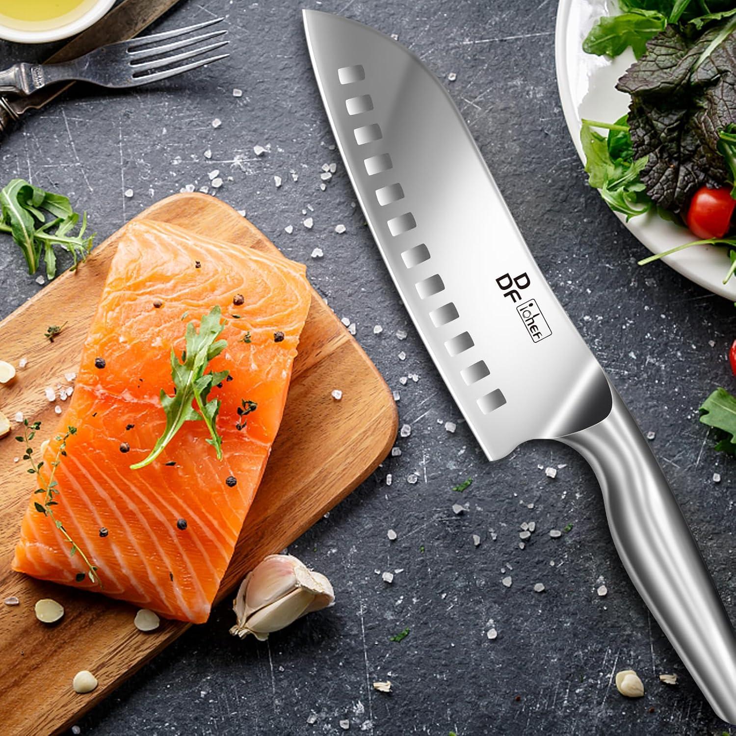 Cuchillo de Chef DDF iohEF Santoku 7" Acero Inoxidable Profesional