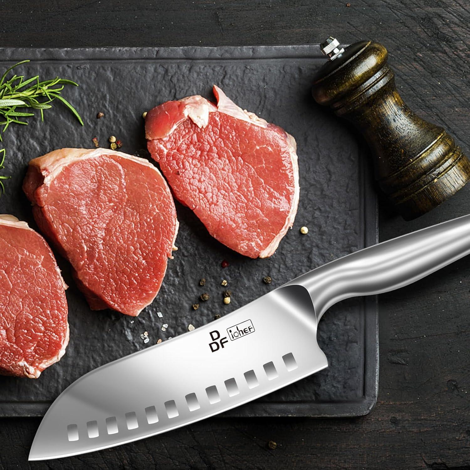 Cuchillo de Chef DDF iohEF Santoku 7" Acero Inoxidable Profesional