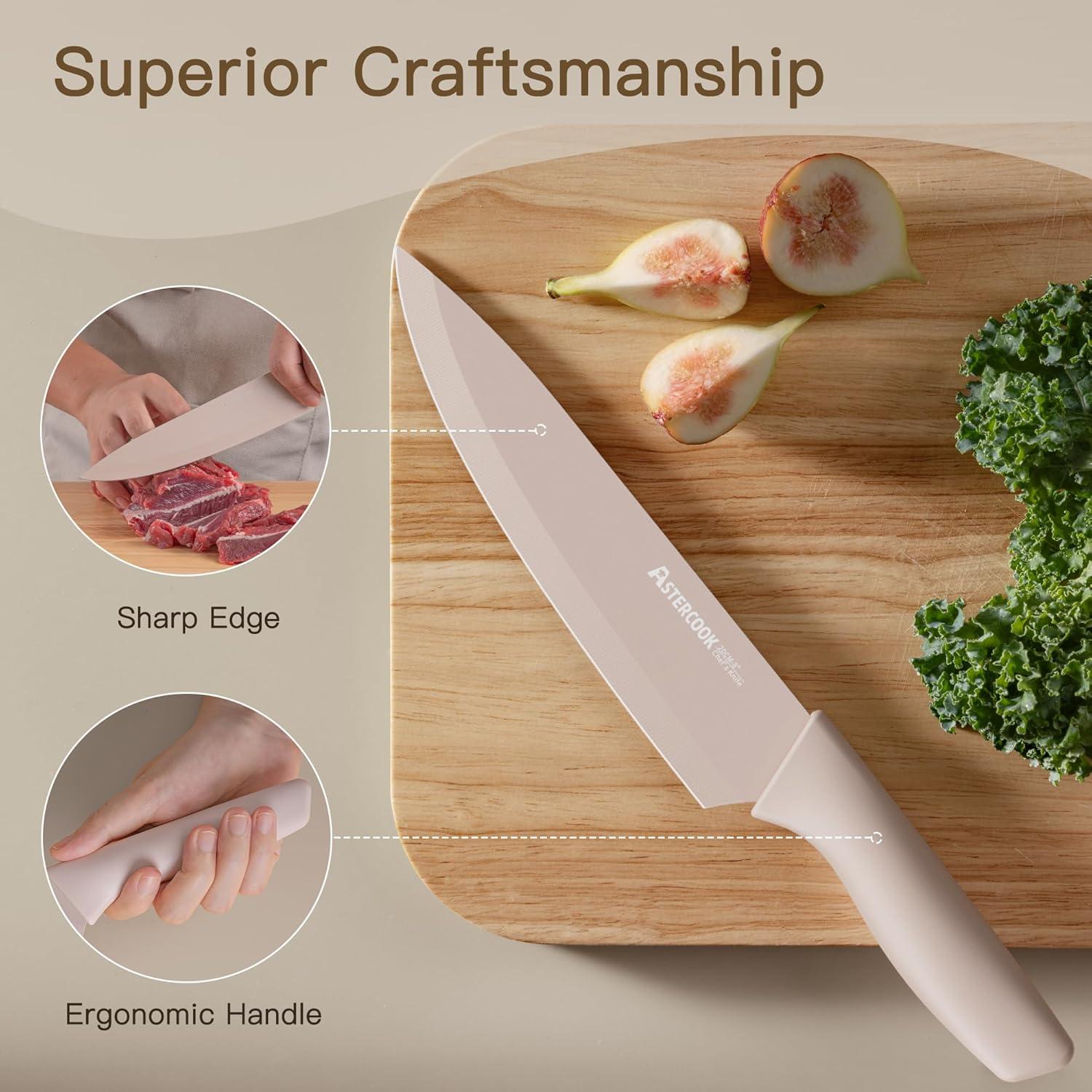 Juego de cuchillos de cocina Astercook 13 piezas acero inoxidable