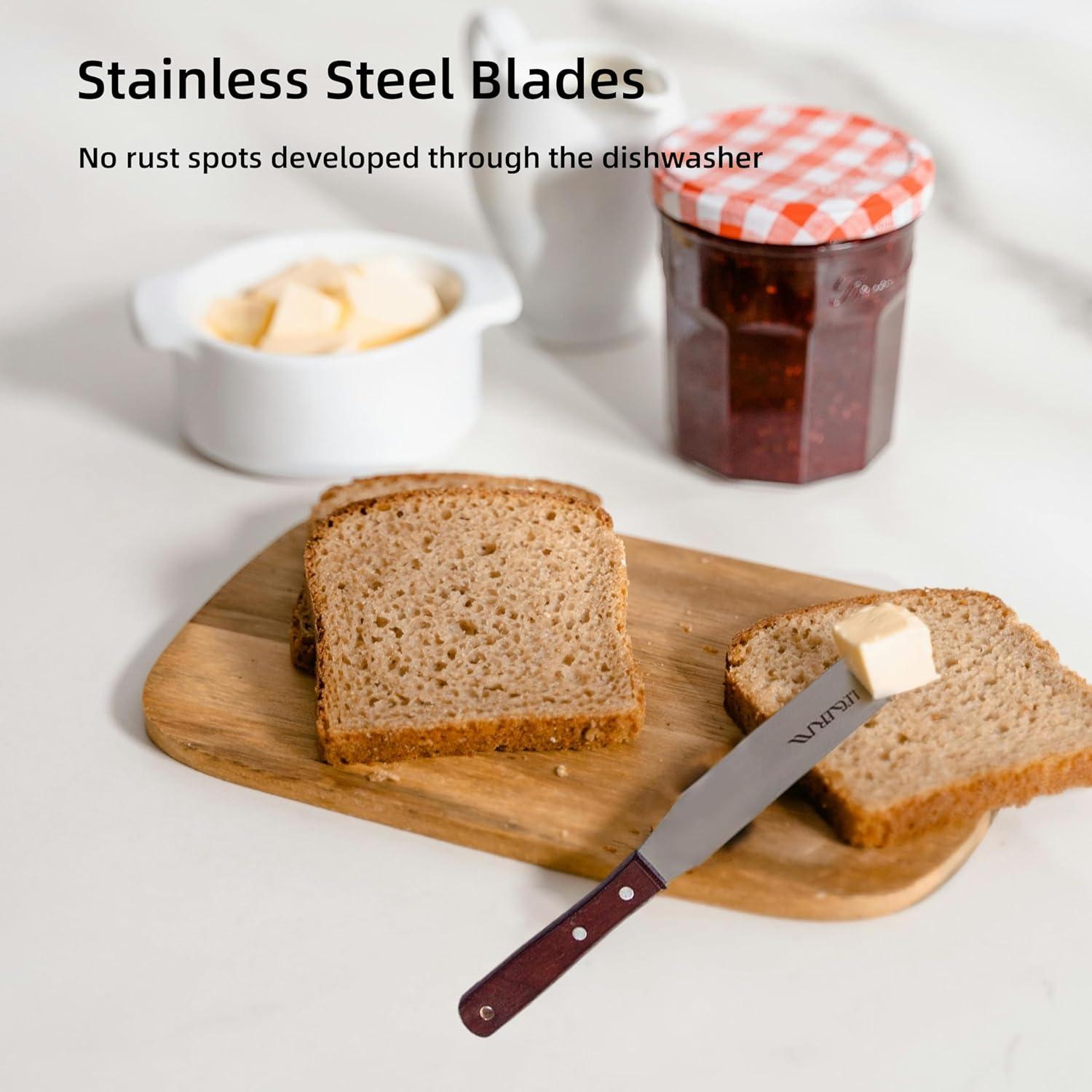 Set de Espátulas Rectas de Acero Inoxidable LEGERM 20cm