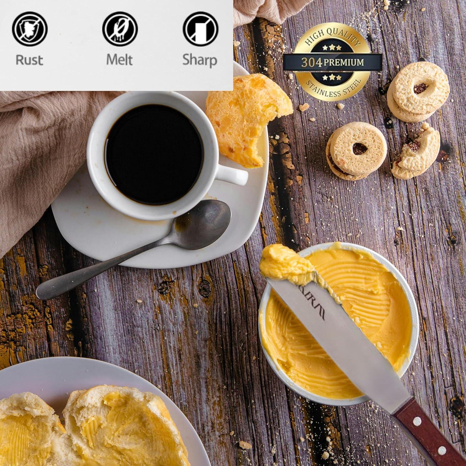 Set de Espátulas Rectas de Acero Inoxidable LEGERM 20cm